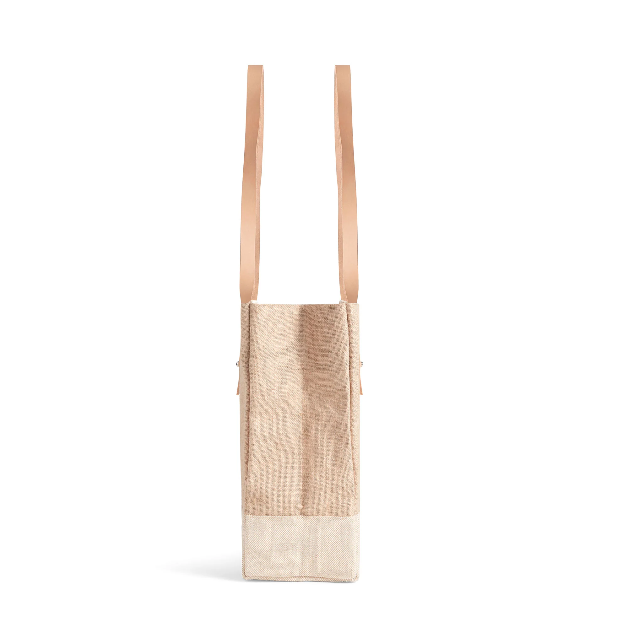 Shoulder Market Bag in Natural - Image 13