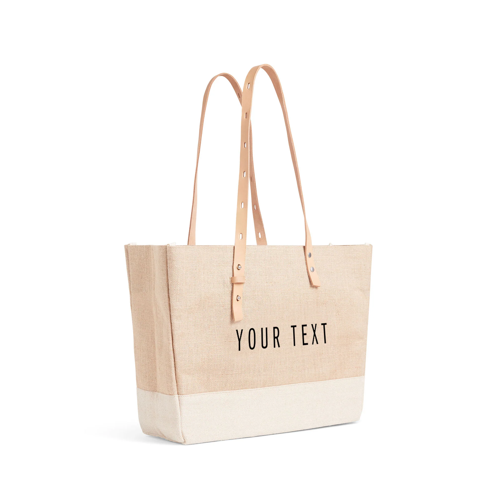 Shoulder Market Bag in Natural - Image 6
