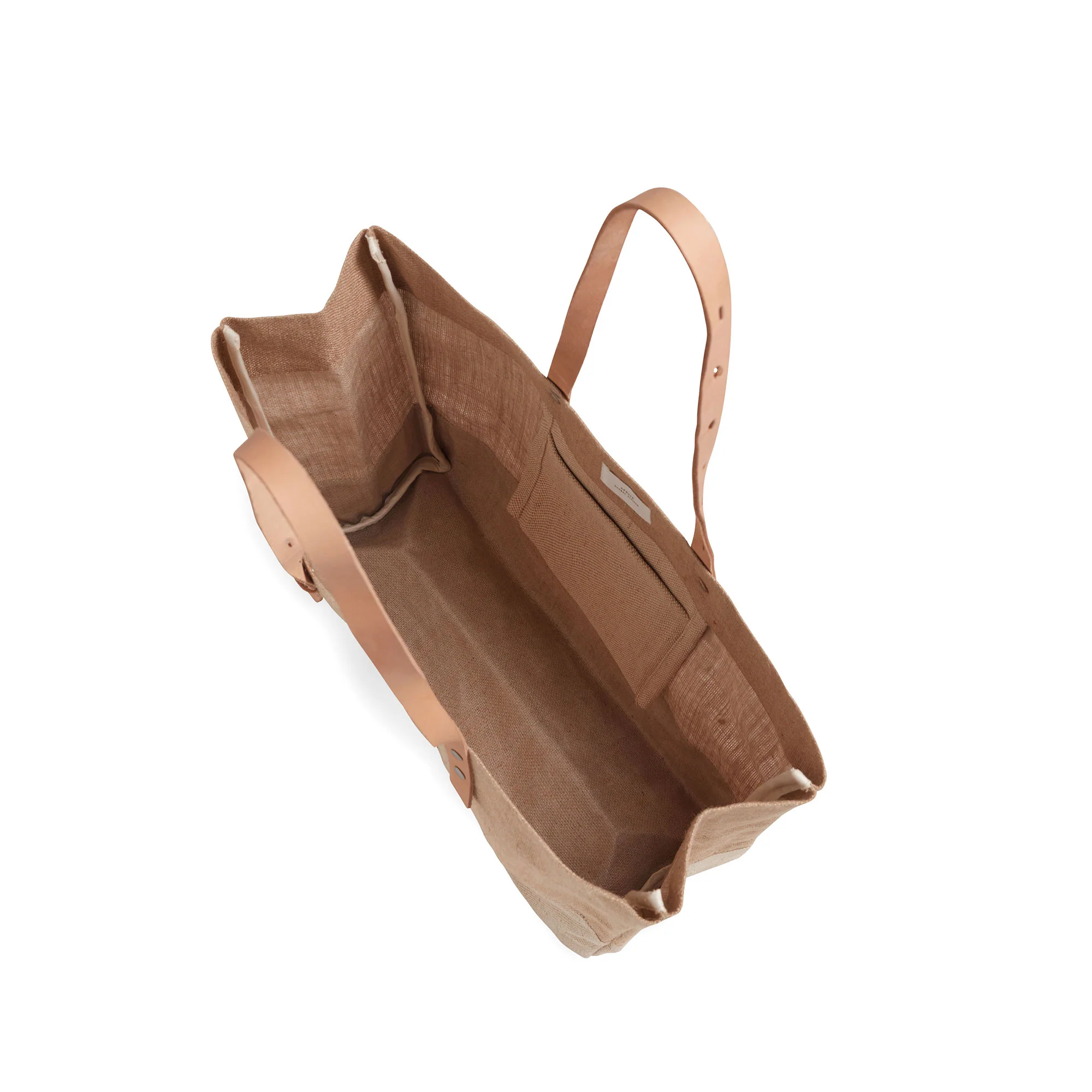 Shoulder Market Bag in Natural - Image 9