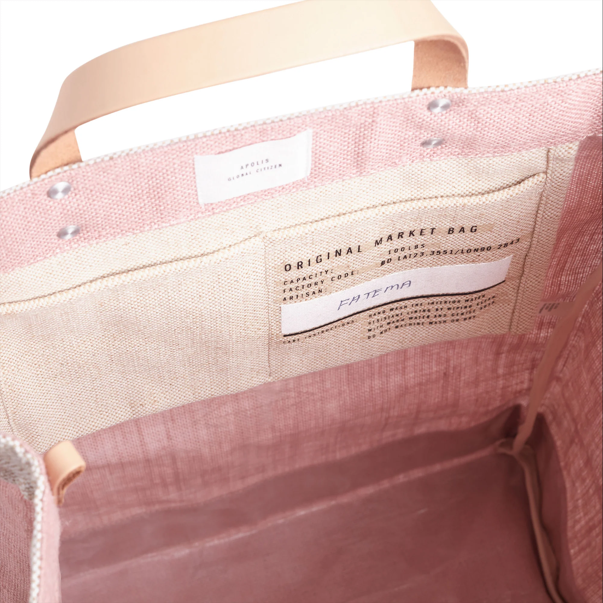 Market Bag in Blush - Image 9