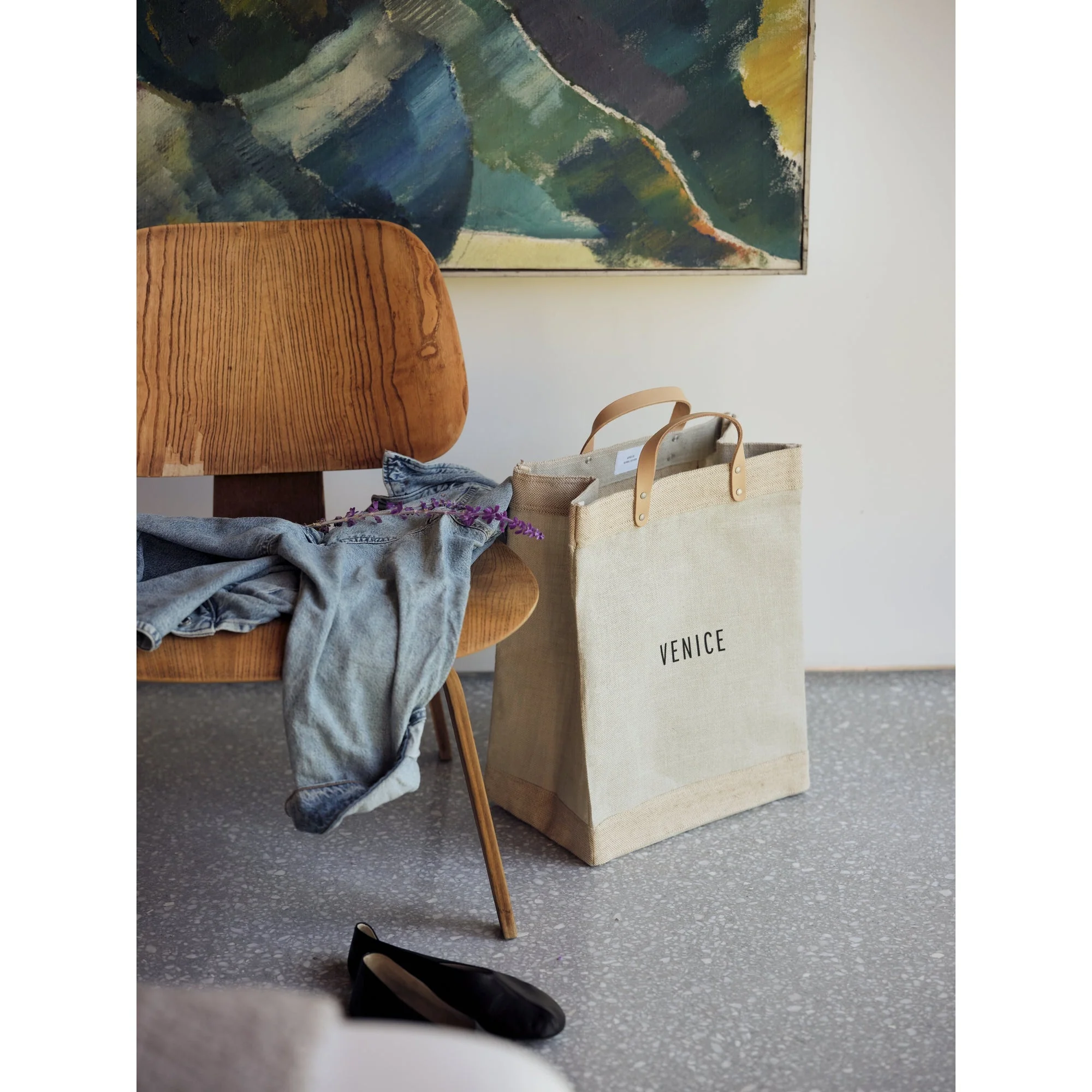 Market Bag in Dove - Image 2