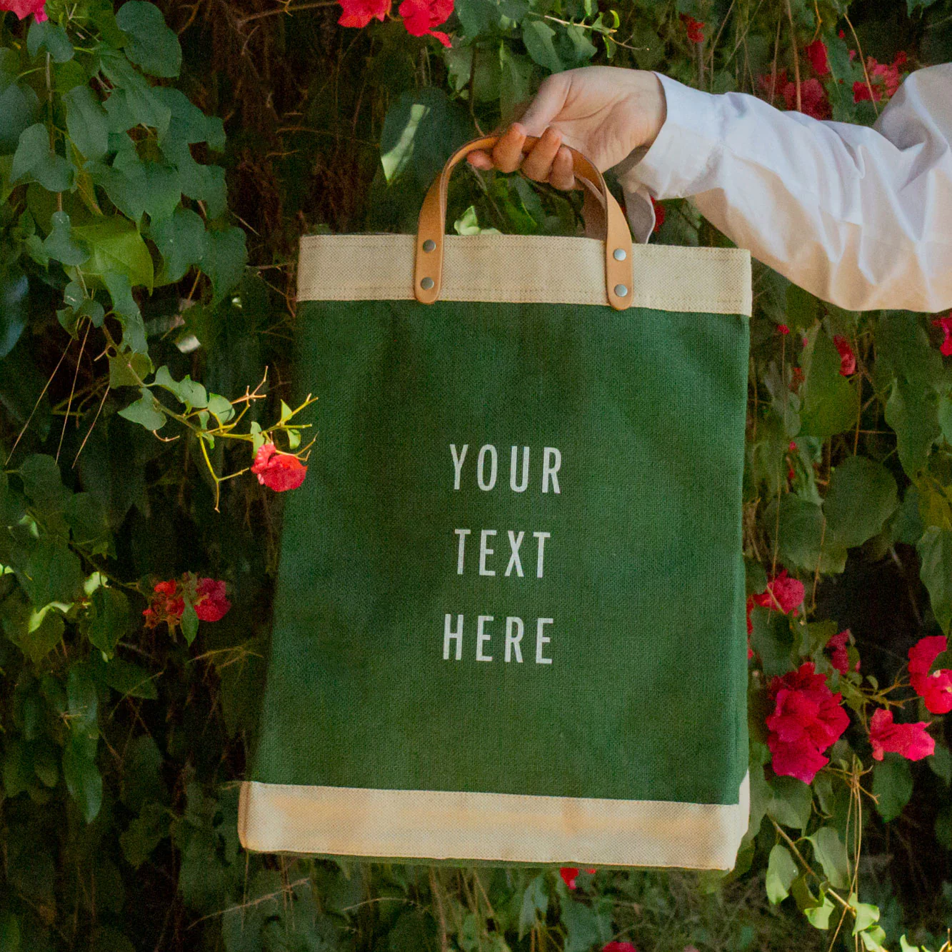 Market Bag in Field Green - Image 8