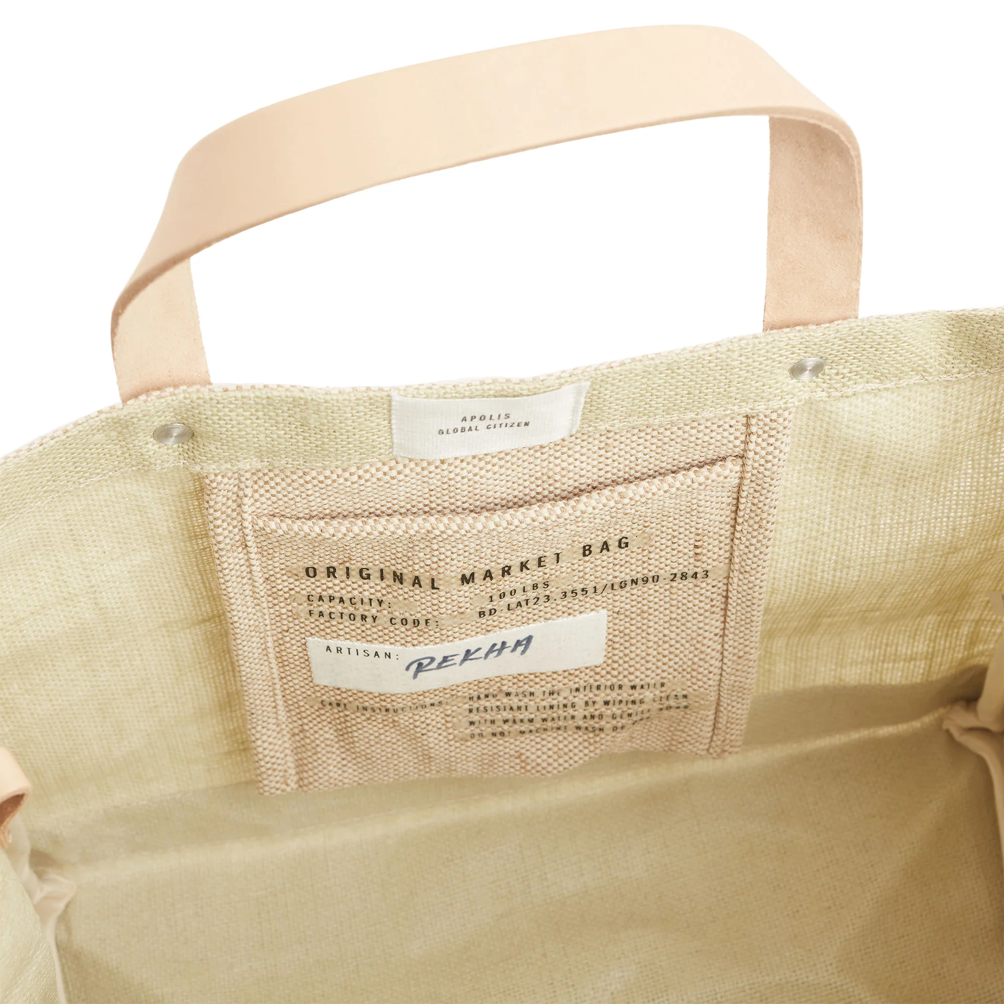 Market Bag in Mint Sorbet - Image 7