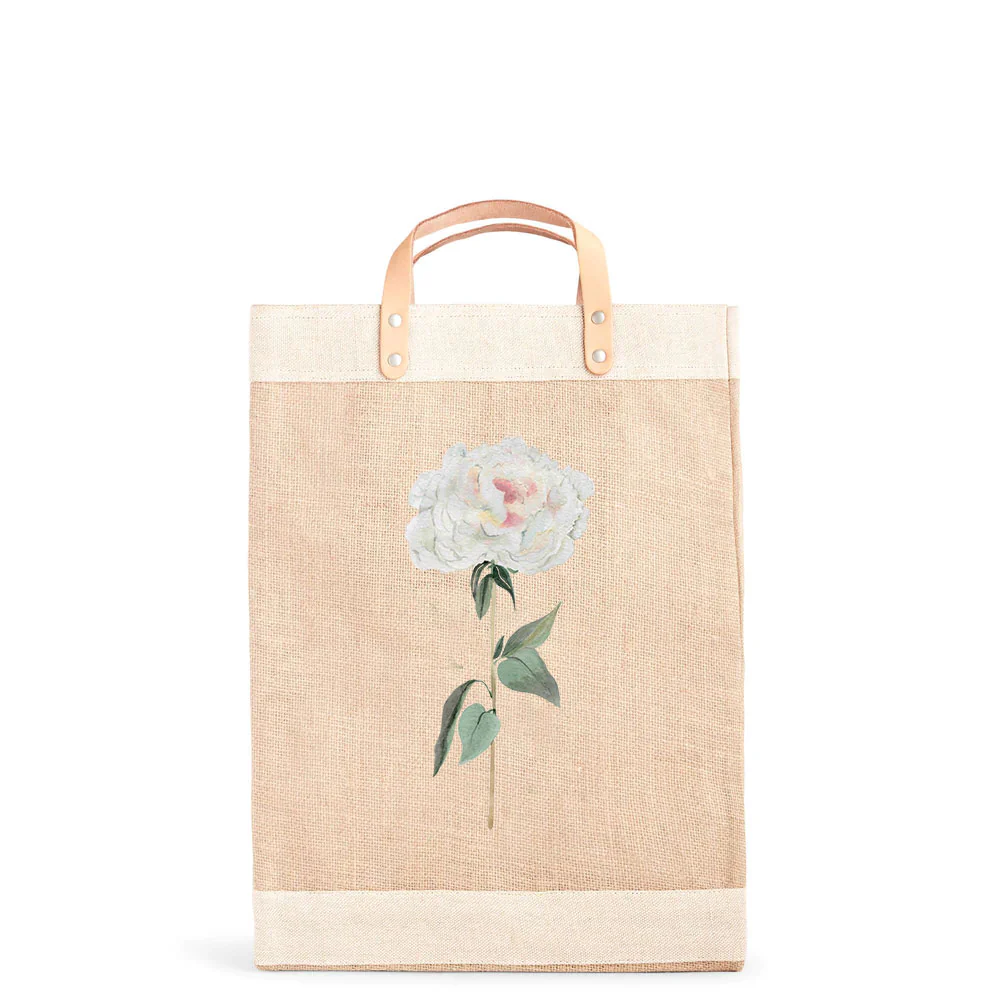 Market Bag in Natural Peony by Amy Logsdon - Image 11