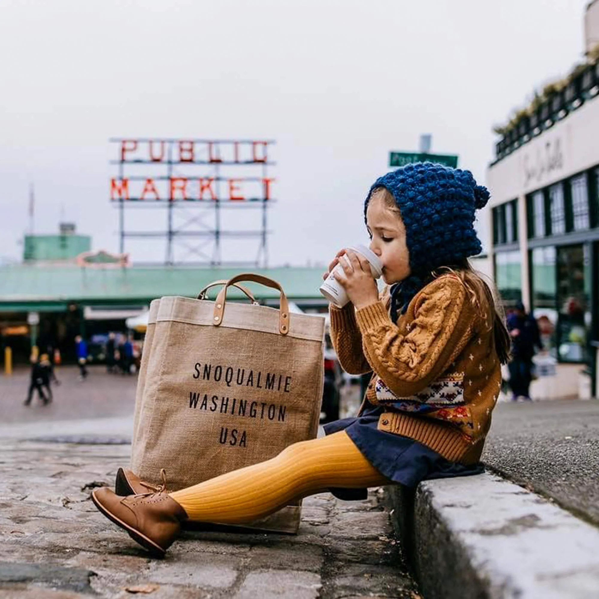 Market Bag in Natural - Image 8