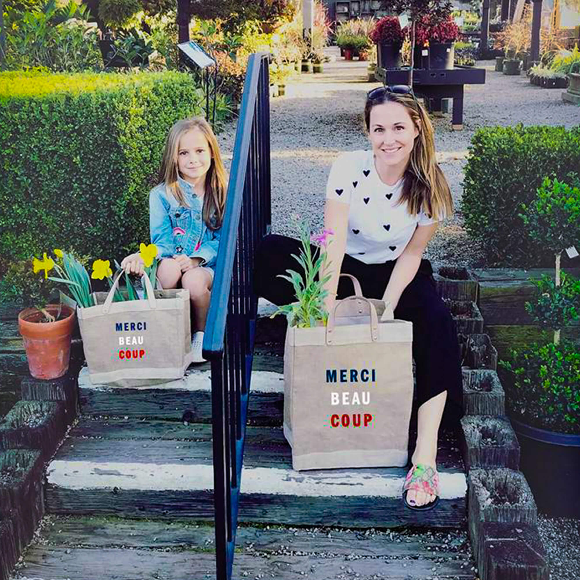 Market Bag in Natural for Clare V. “Merci Beau Coup” - Image 7