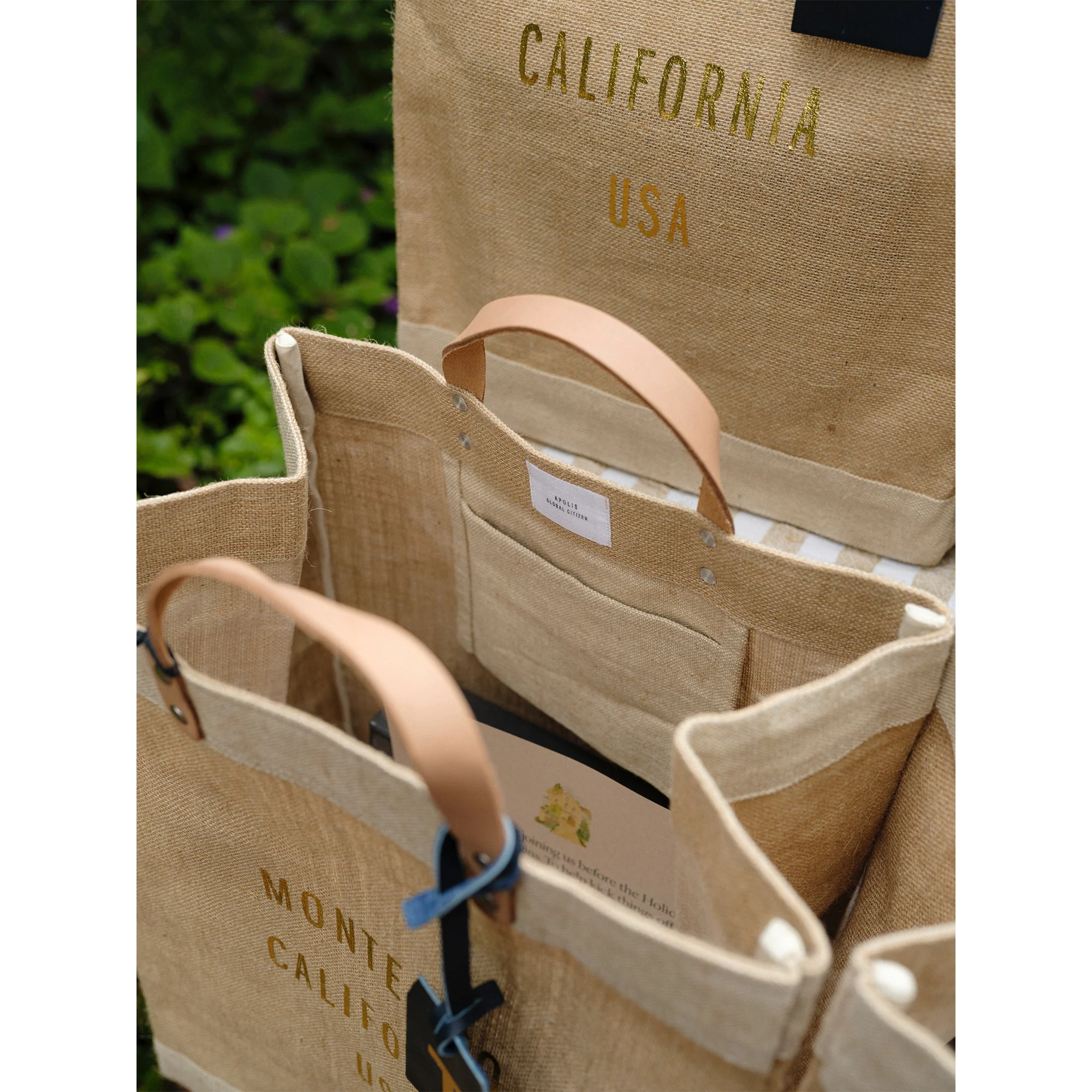 Market Bag in Natural Gold Foil - Image 6