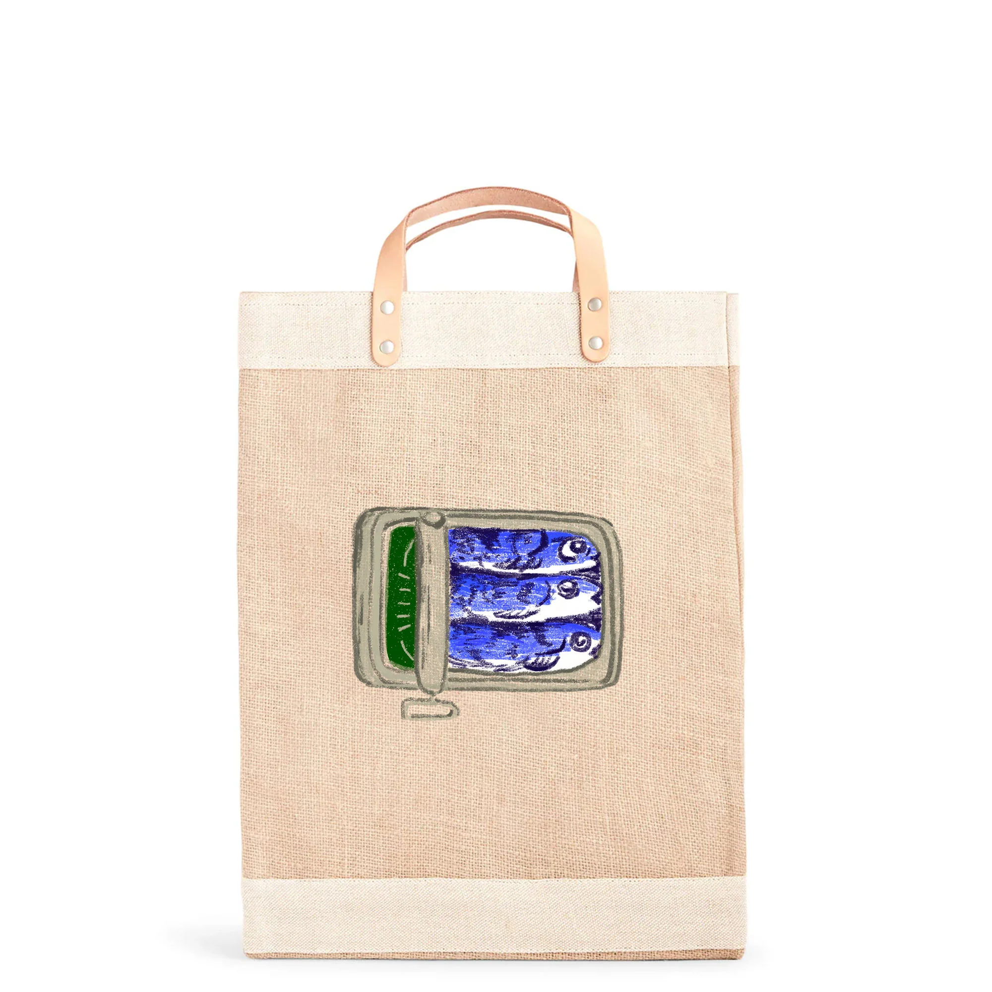 Market Bag in Natural Tinned Sardine - Image 6