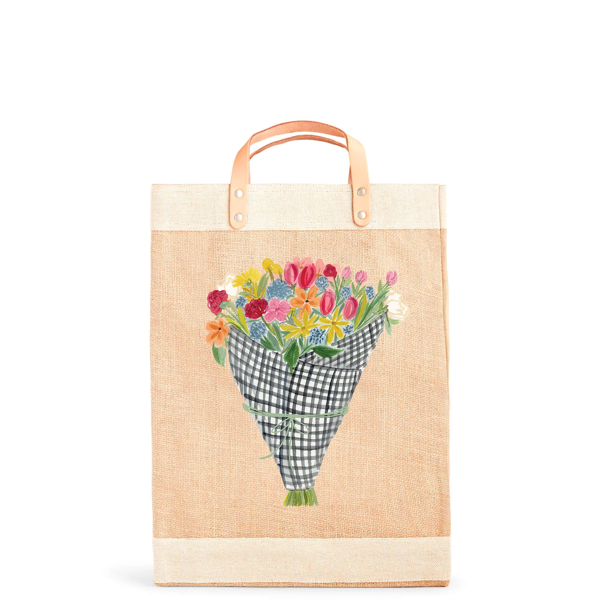 Market Bag in Natural Flower Stand by Amy Logsdon - Image 11