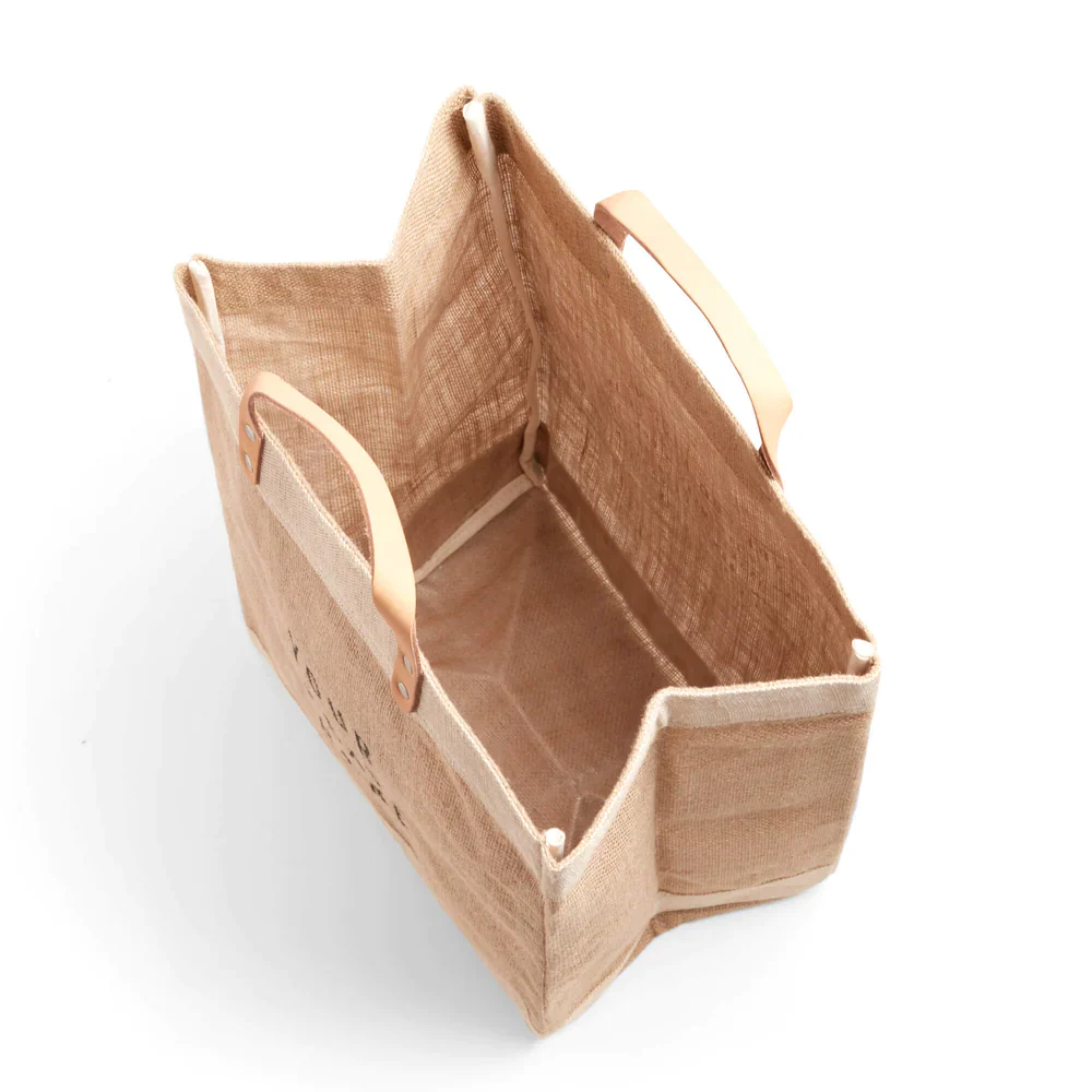 Market Bag in Natural Flower Stand by Amy Logsdon - Image 7