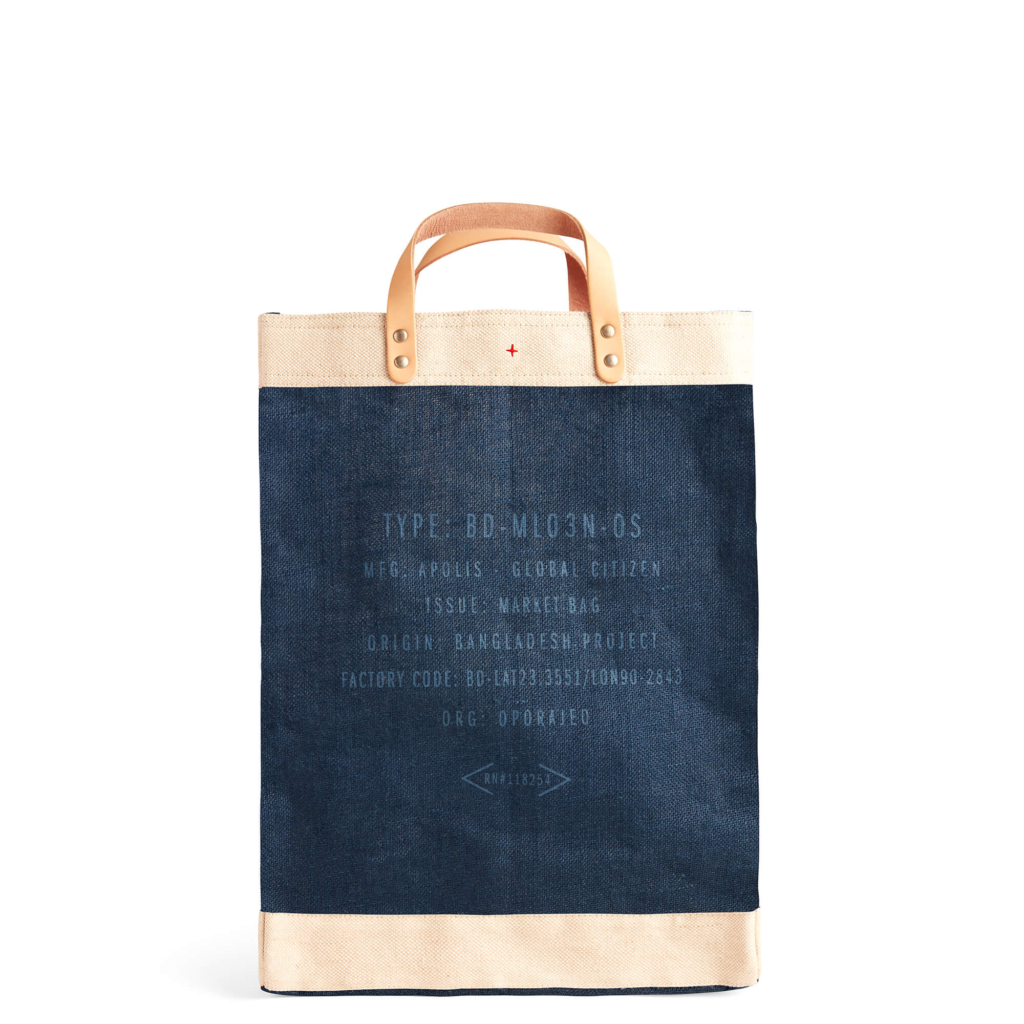 Market Bag in Navy - Image 11