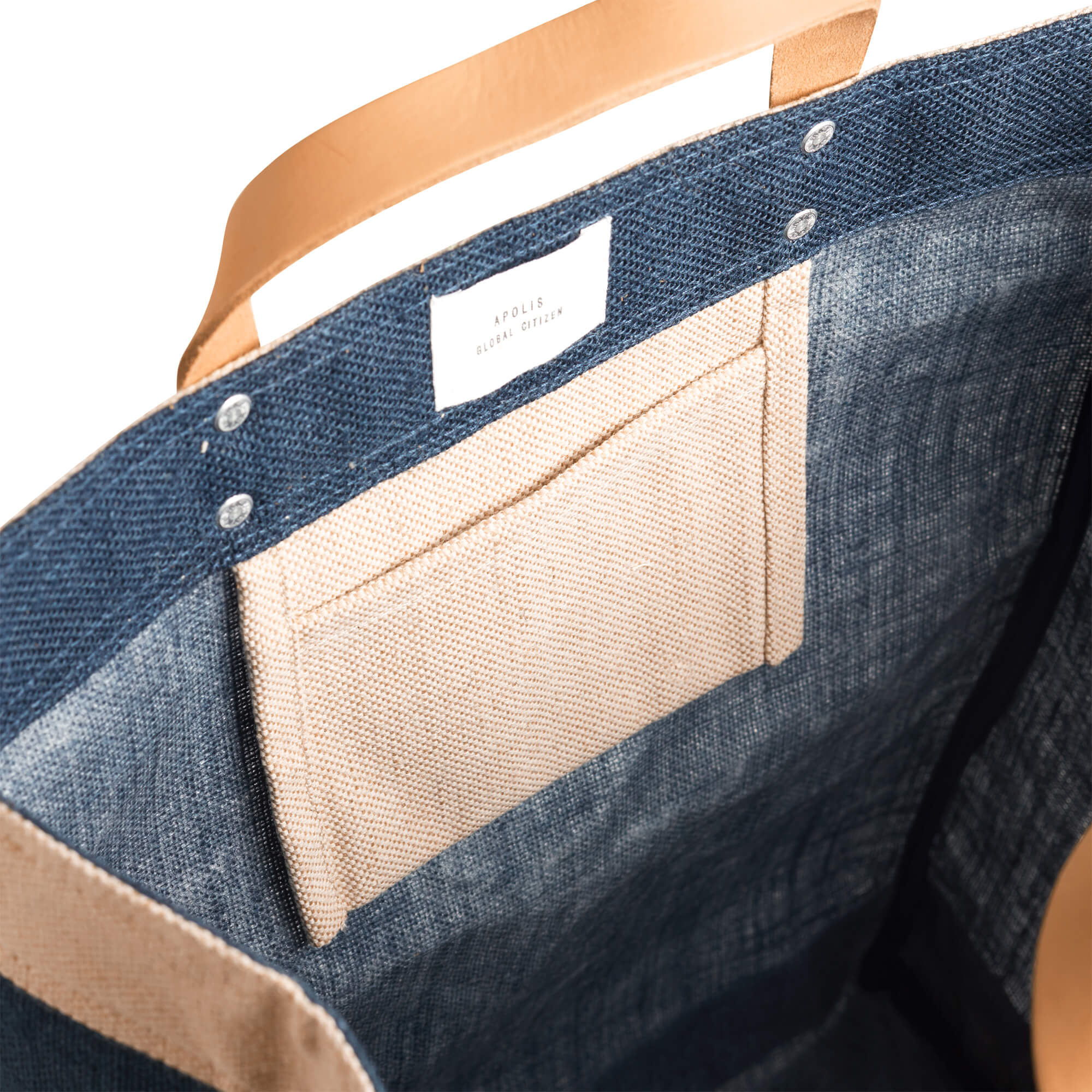 Market Bag in Navy - Image 9