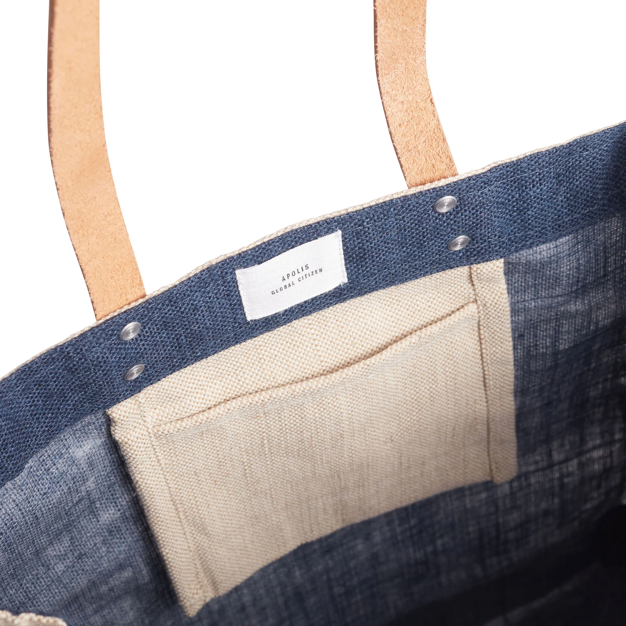 Market Tote in Navy - Image 7