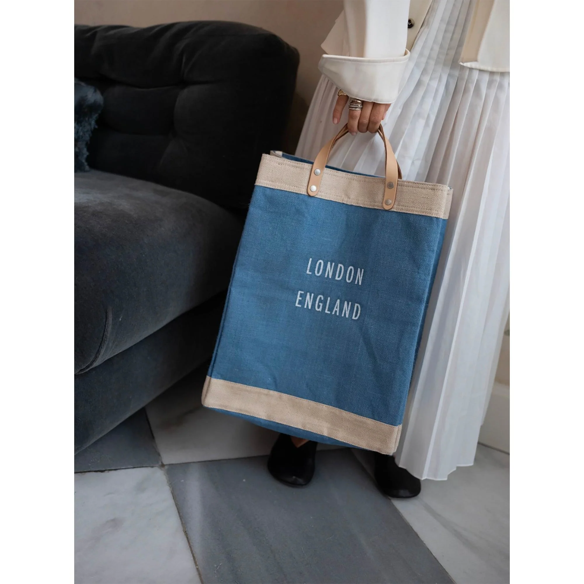 Market Bag in Parisian Blue - Image 5