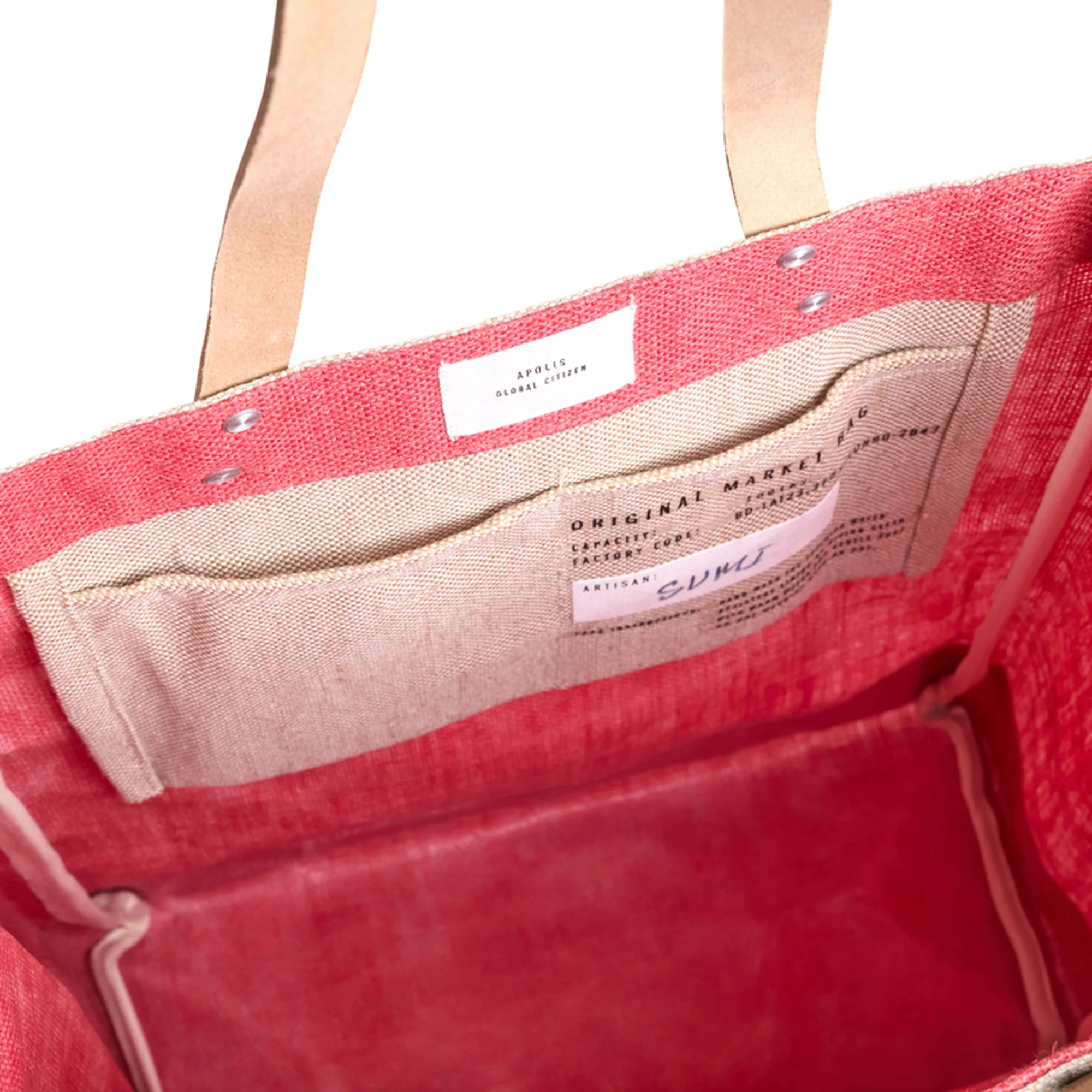 Market Tote in Amaranth - Image 5