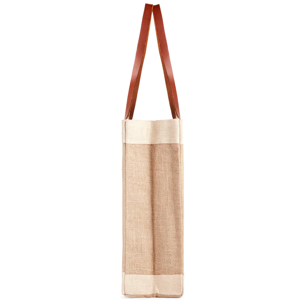 Market Tote in Natural Peony by Amy Logsdon - Image 8