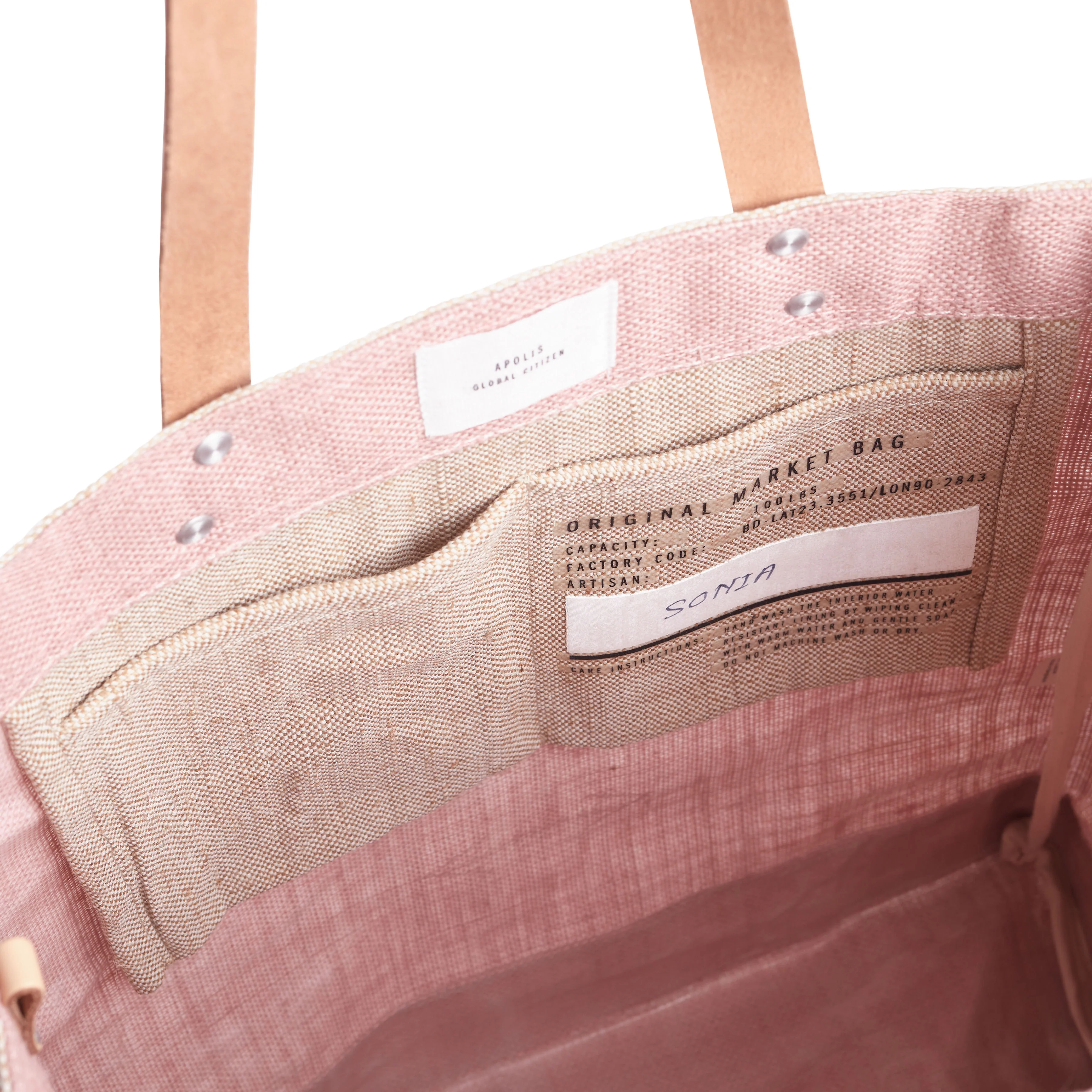 Market Tote in Blush - Image 7