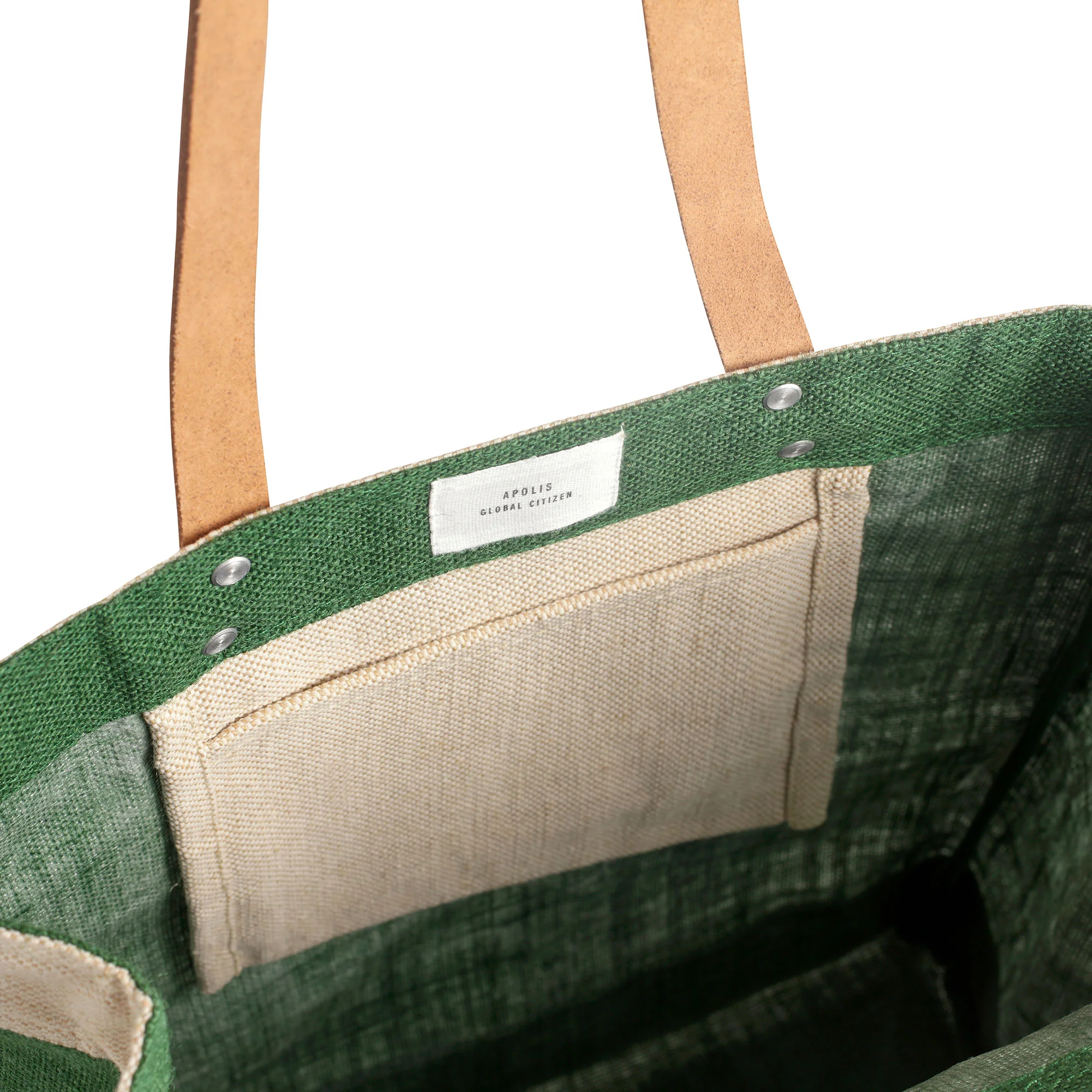 Market Tote in Field Green - Image 3