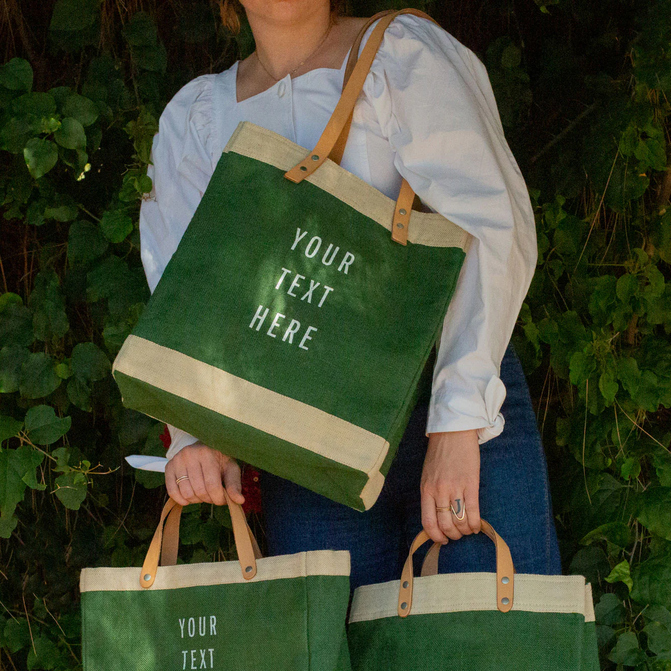 Market Tote in Field Green - Image 8