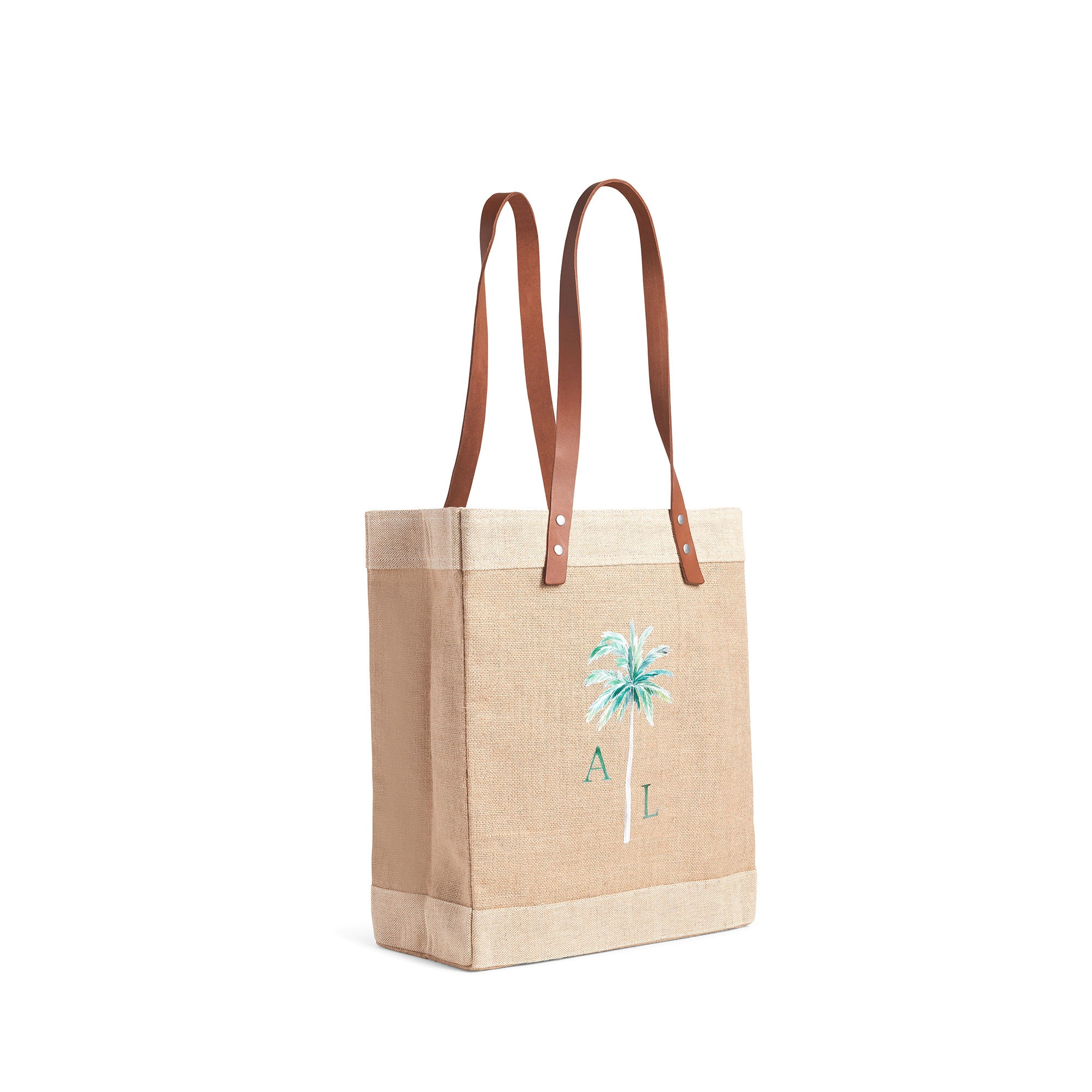 Market Tote in Natural Palm Tree by Amy Logsdon - Image 3
