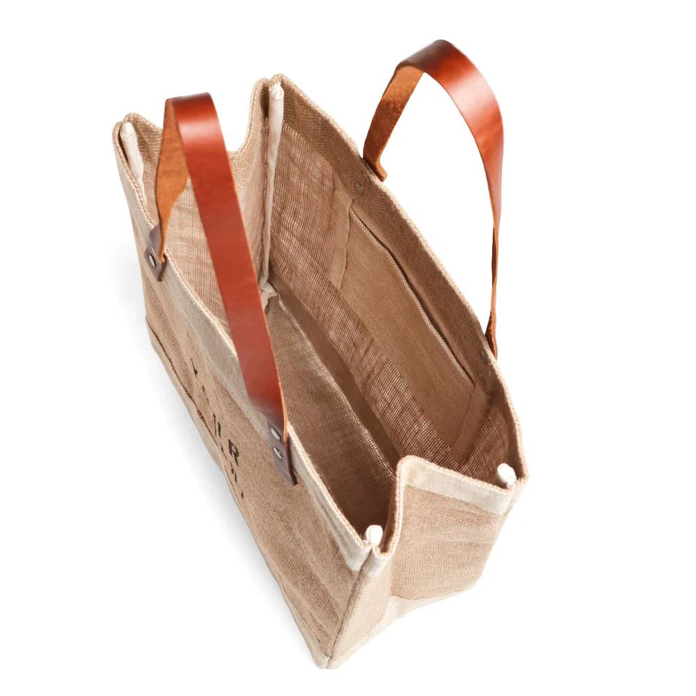 Market Tote in Natural with Powder Blue Bow by Amy Logsdon - Image 8