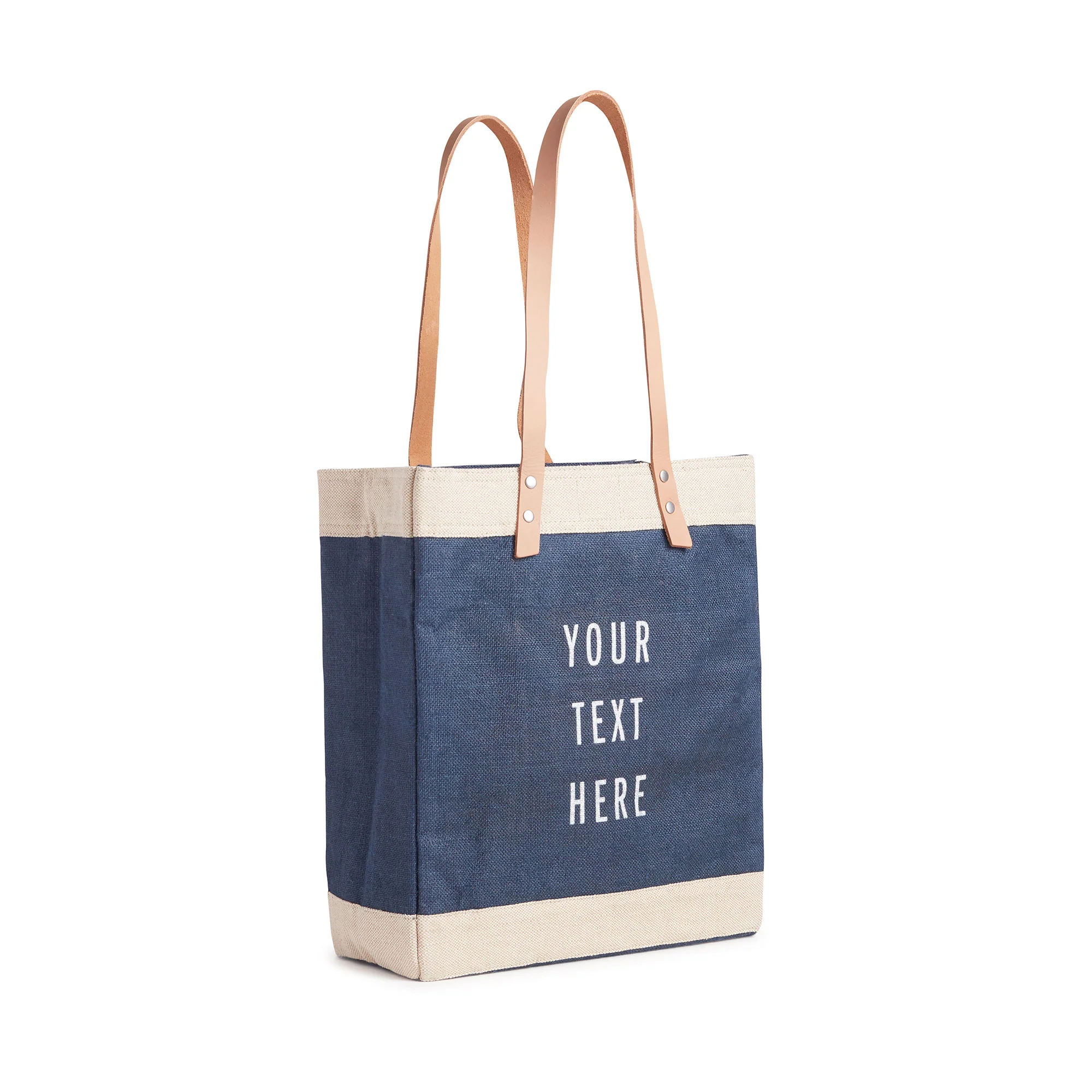 Market Tote in Navy - Image 3
