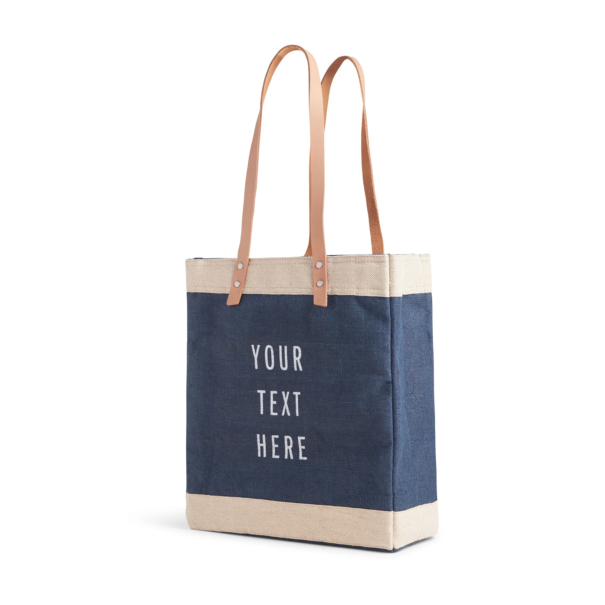 Market Tote in Navy - Image 5