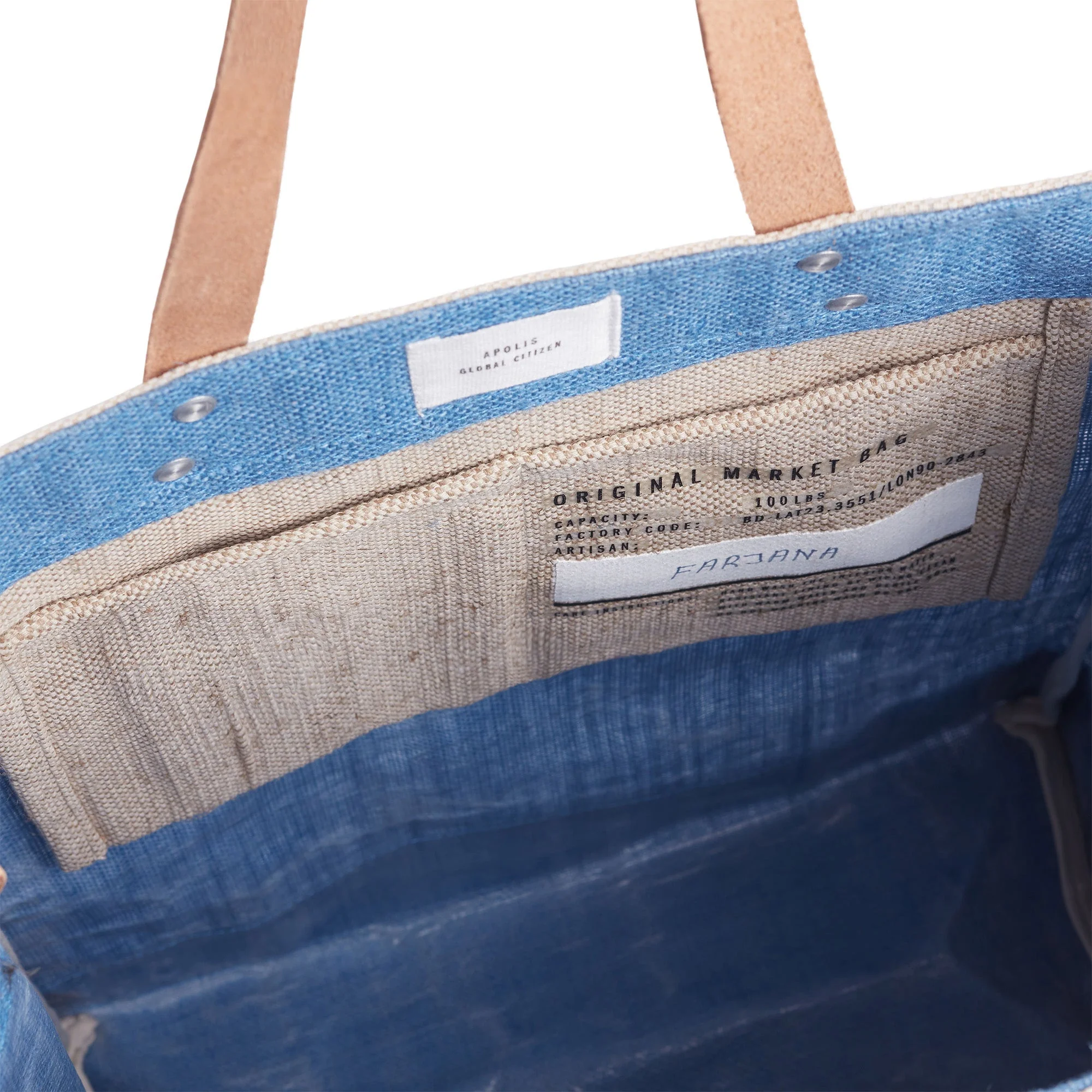 Market Tote in Parisian Blue - Image 9