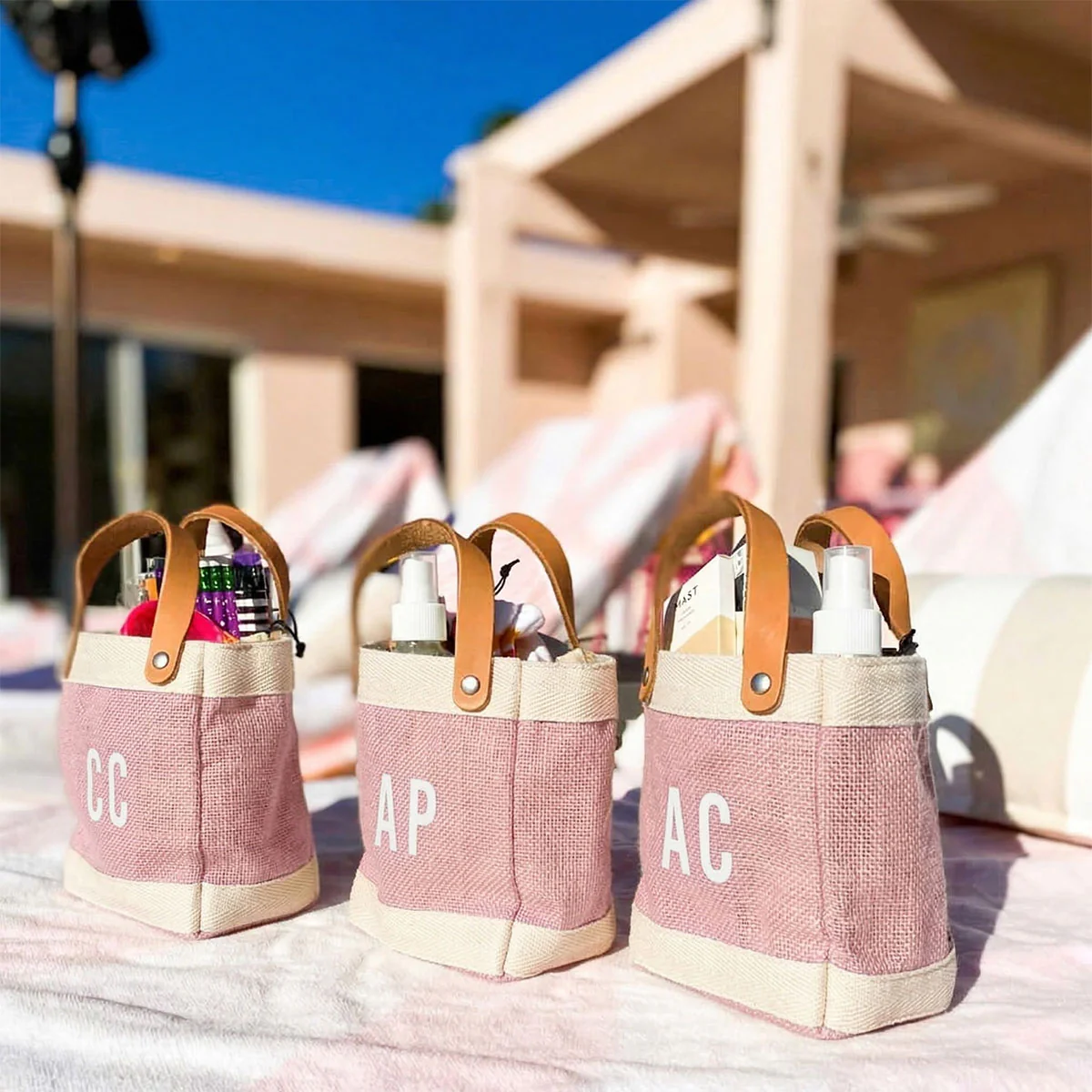Mini Market Bag in Blush - Image 3