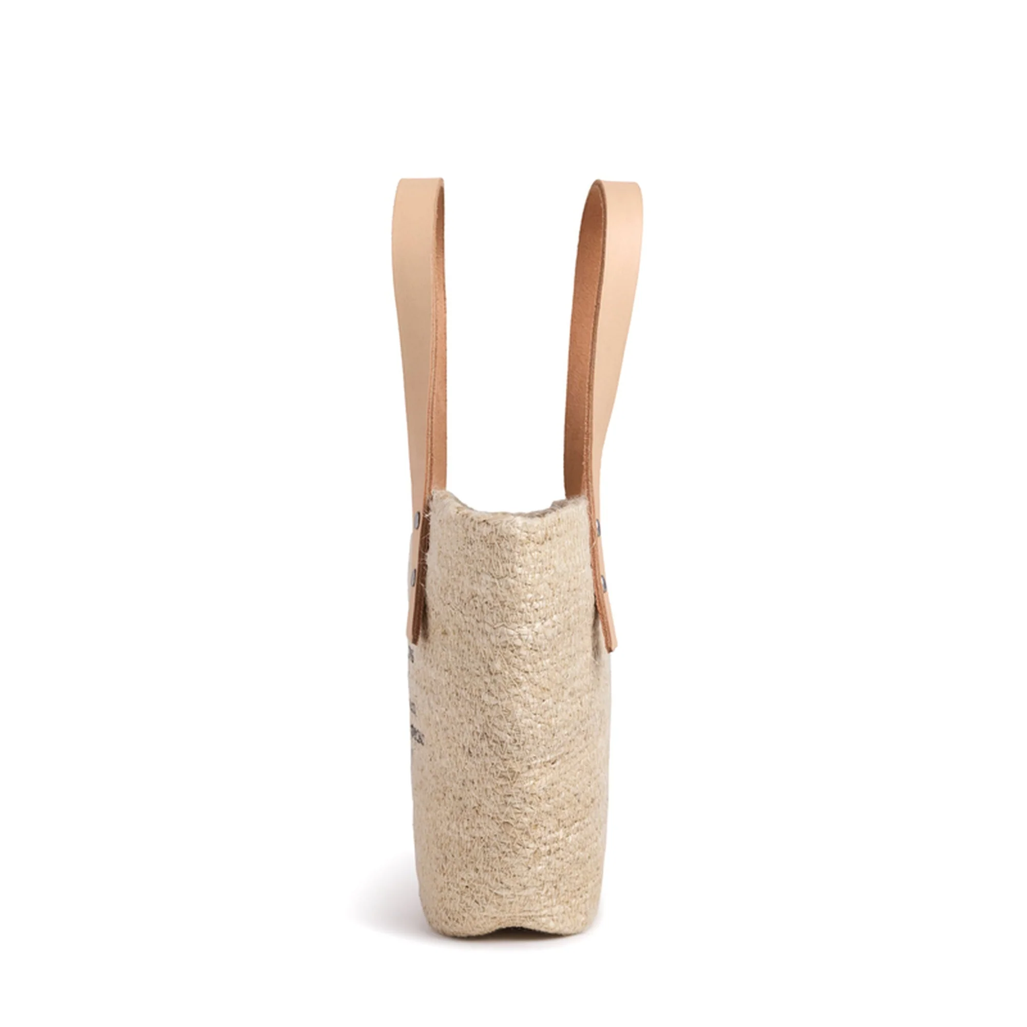 Grass Petite Bucket Bag in Natural - Image 3