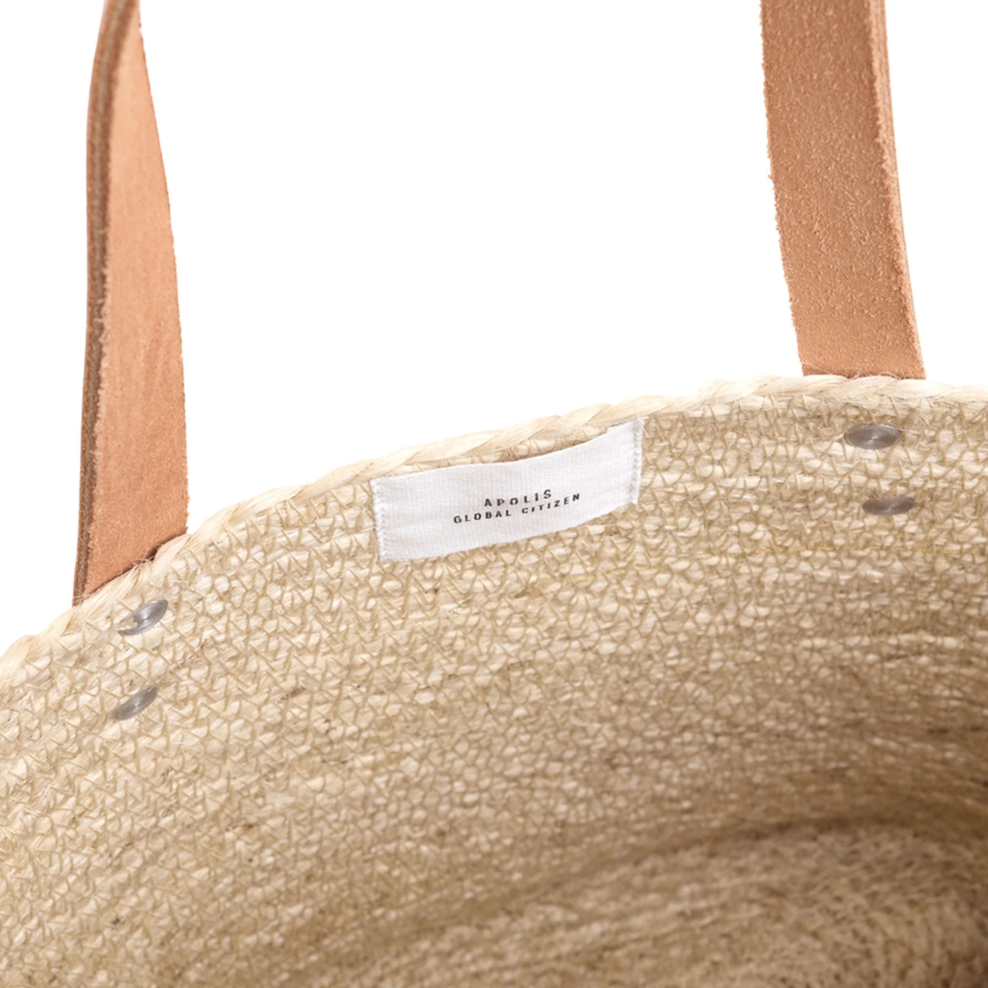 Grass Petite Bucket Bag in Natural - Image 7