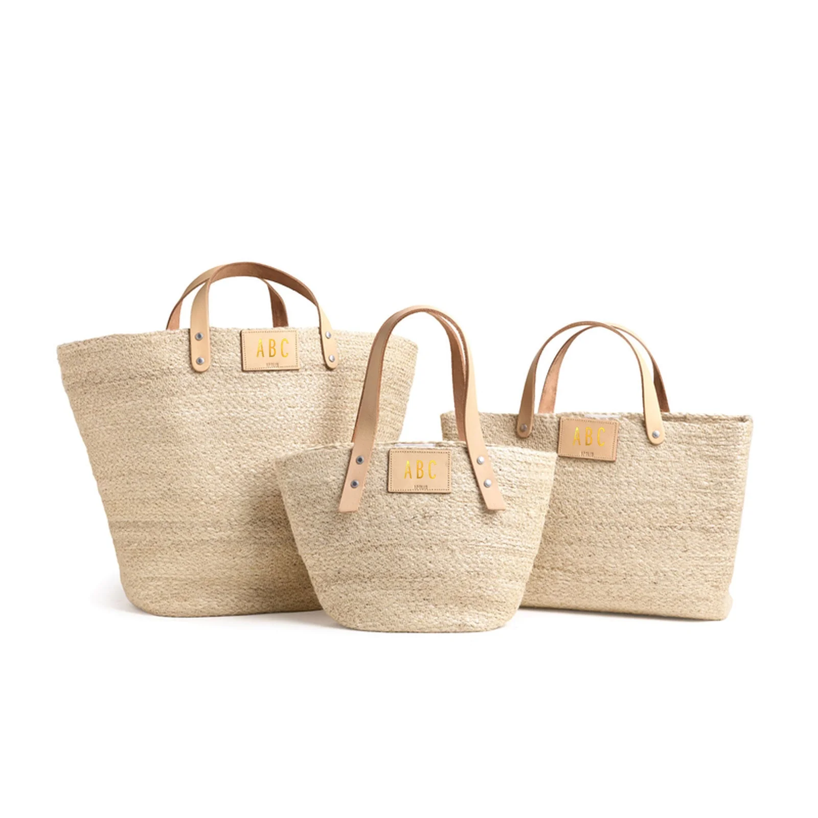 Grass Petite Bucket Bag in Natural - Image 8