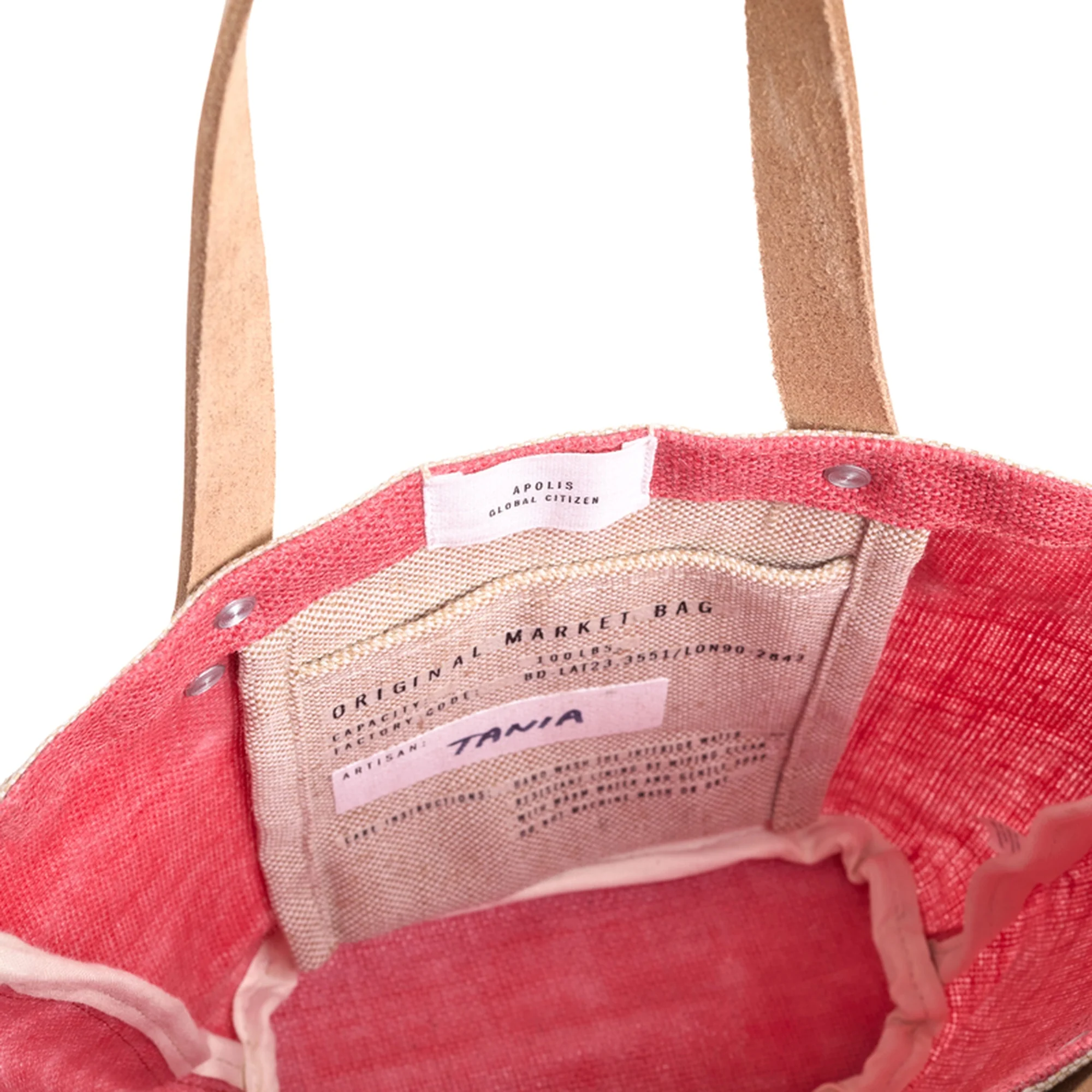 Petite Bucket Bag in Amaranth - Image 5