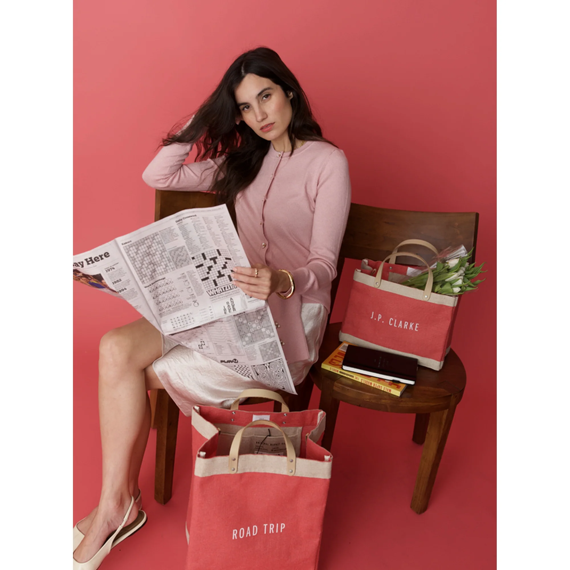Market Tote in Amaranth - Image 7