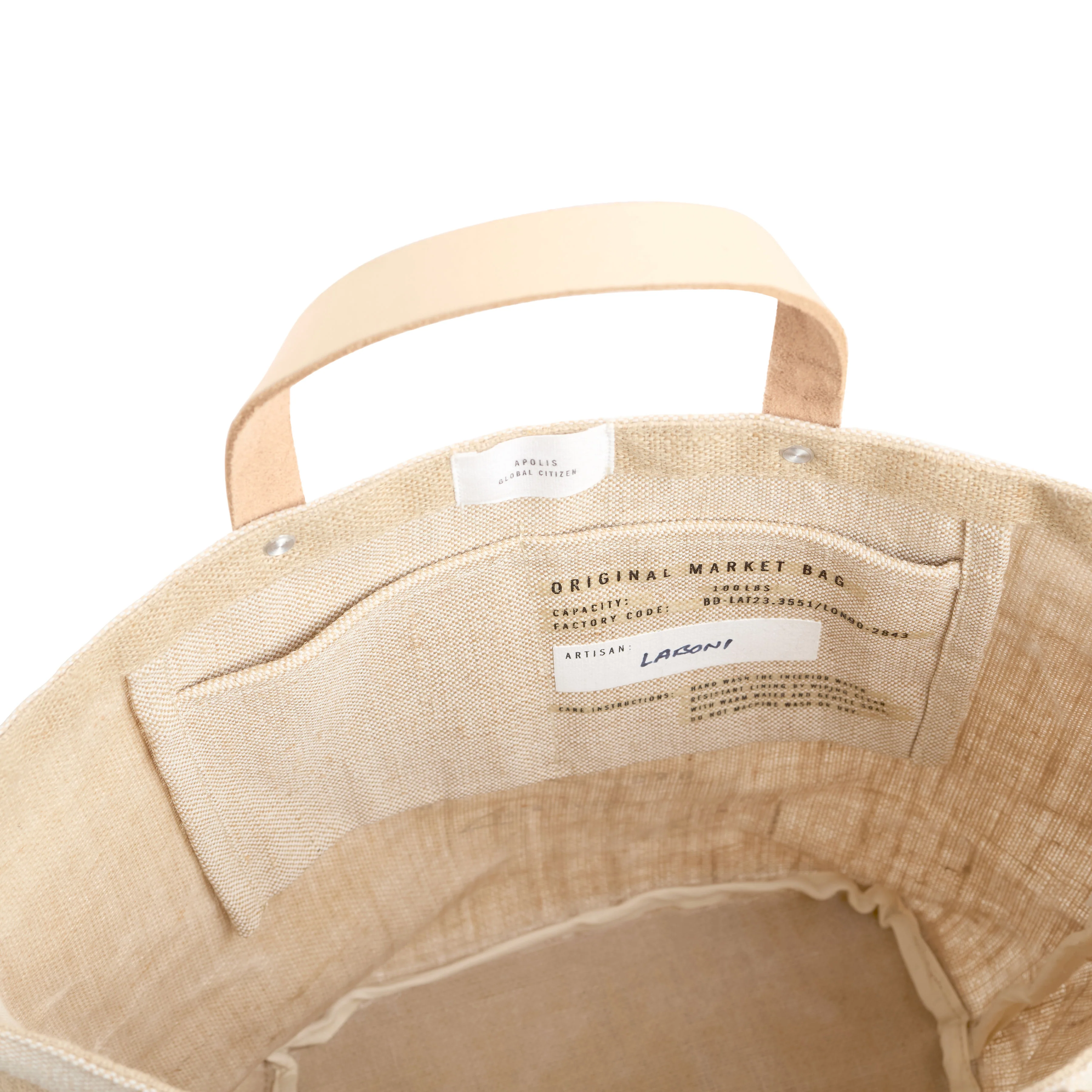 Petite Bucket Bag in Natural | Estimated Ship Date: June 15th - Image 10