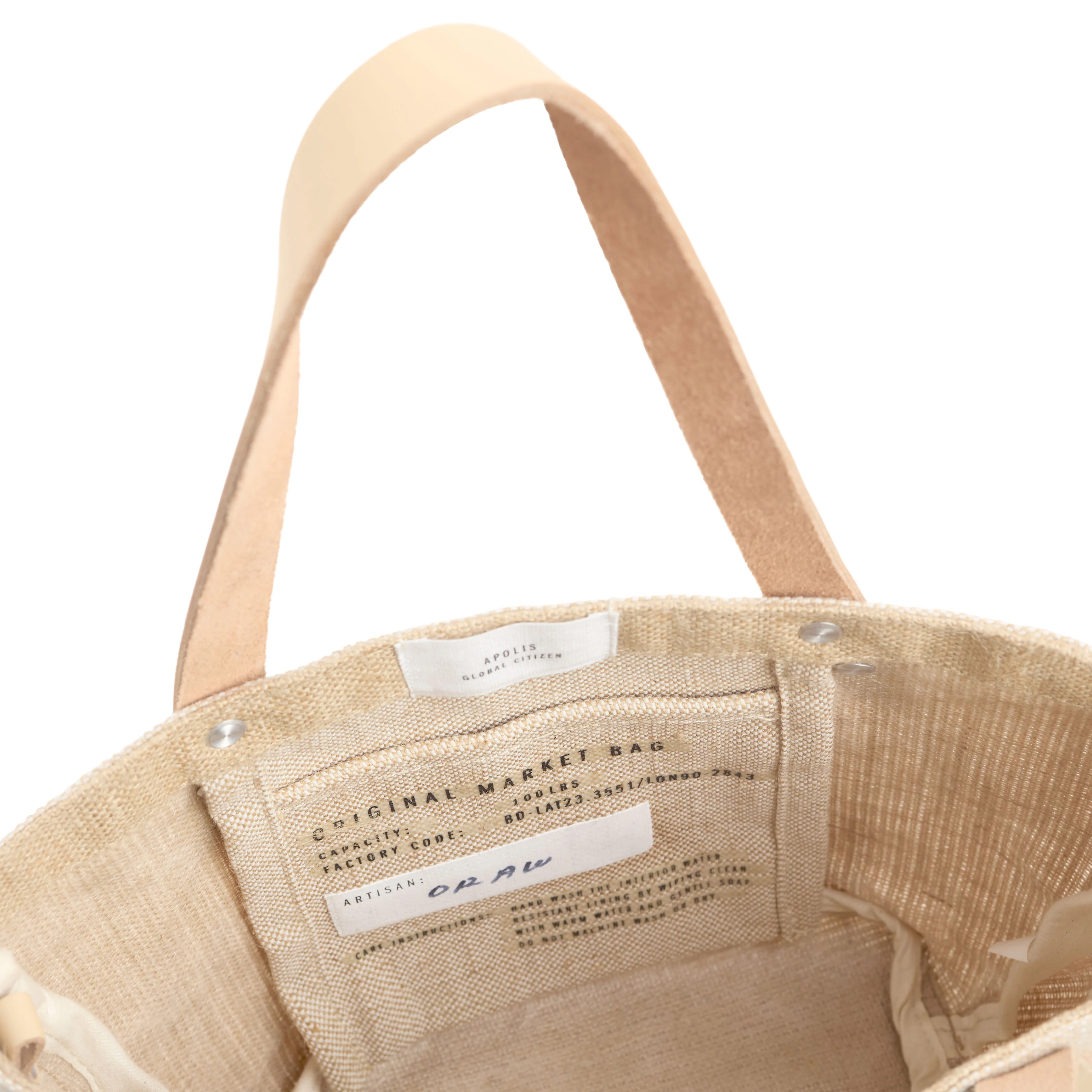 Petite Bucket Bag in Natural | Estimated Ship Date: June 15th - Image 8