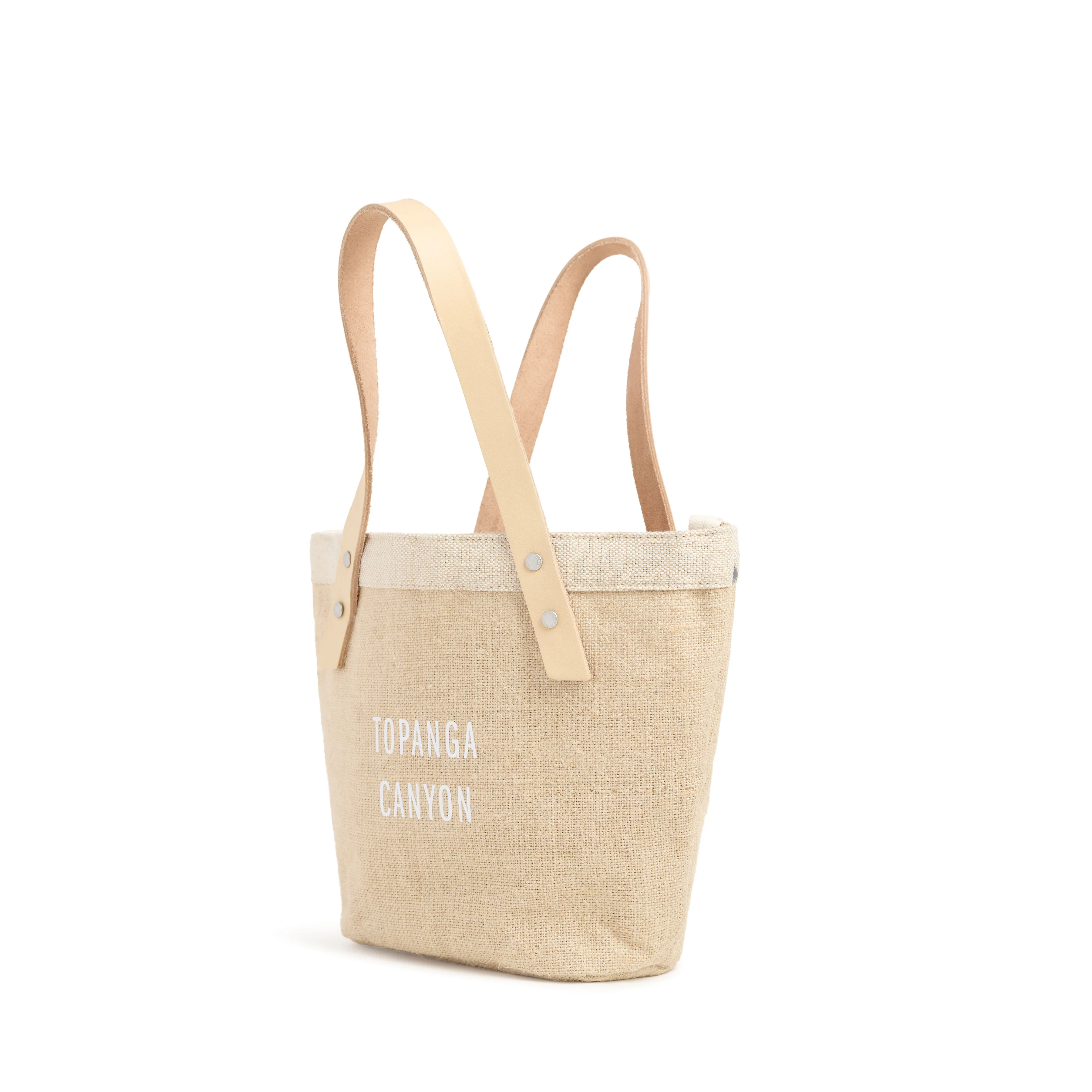 Petite Bucket Bag in Natural | Estimated Ship Date: June 15th - Image 9