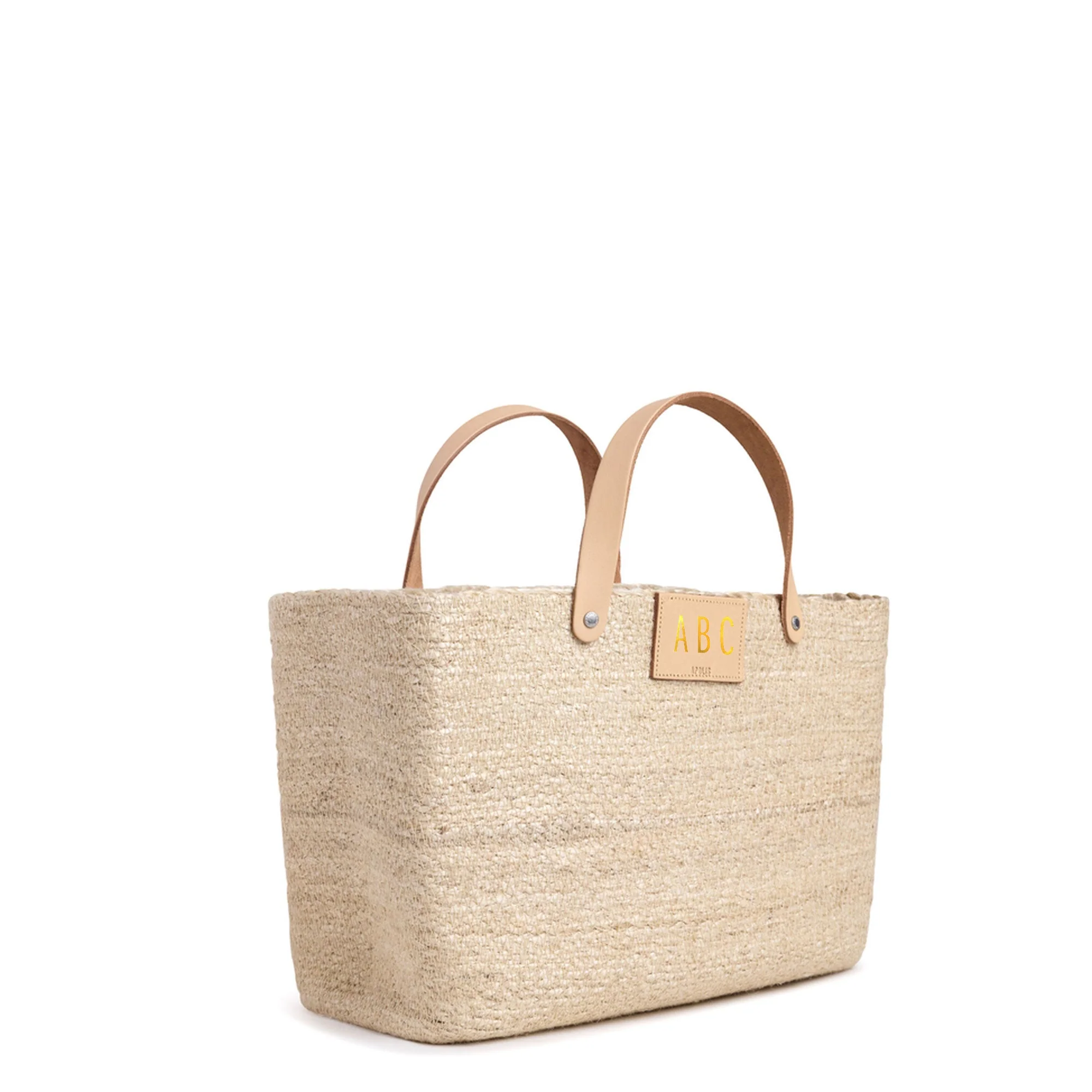 Grass Petite Market Bag in Natural | Ships: July 15 - Image 6