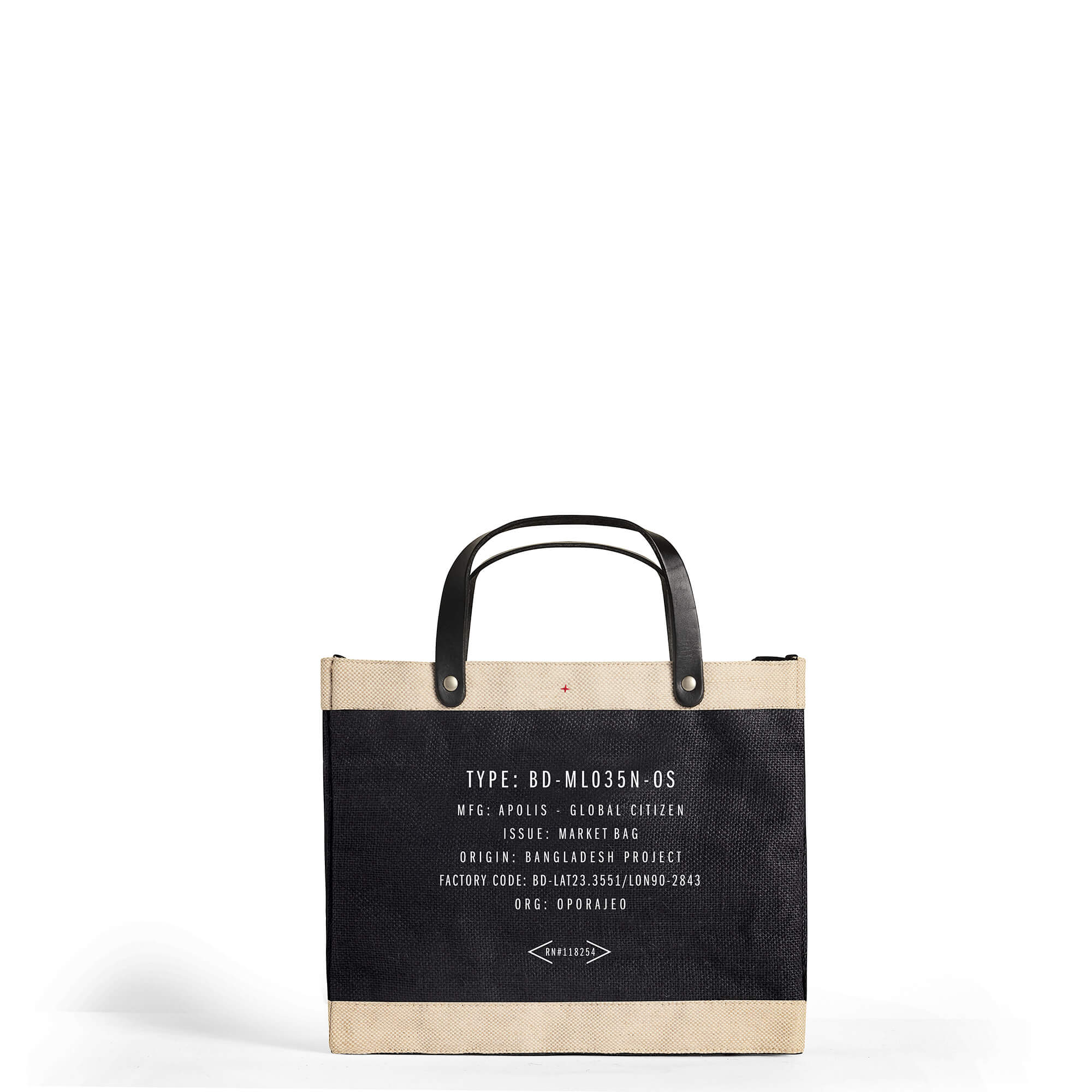 Petite Market Bag in Black - Image 10