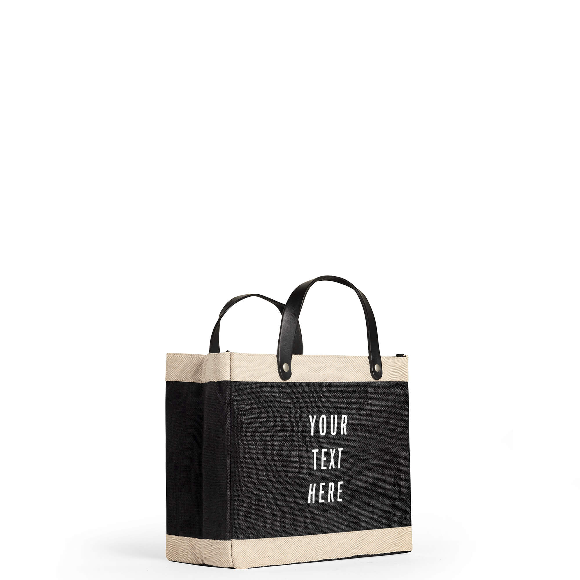 Petite Market Bag in Black - Image 5