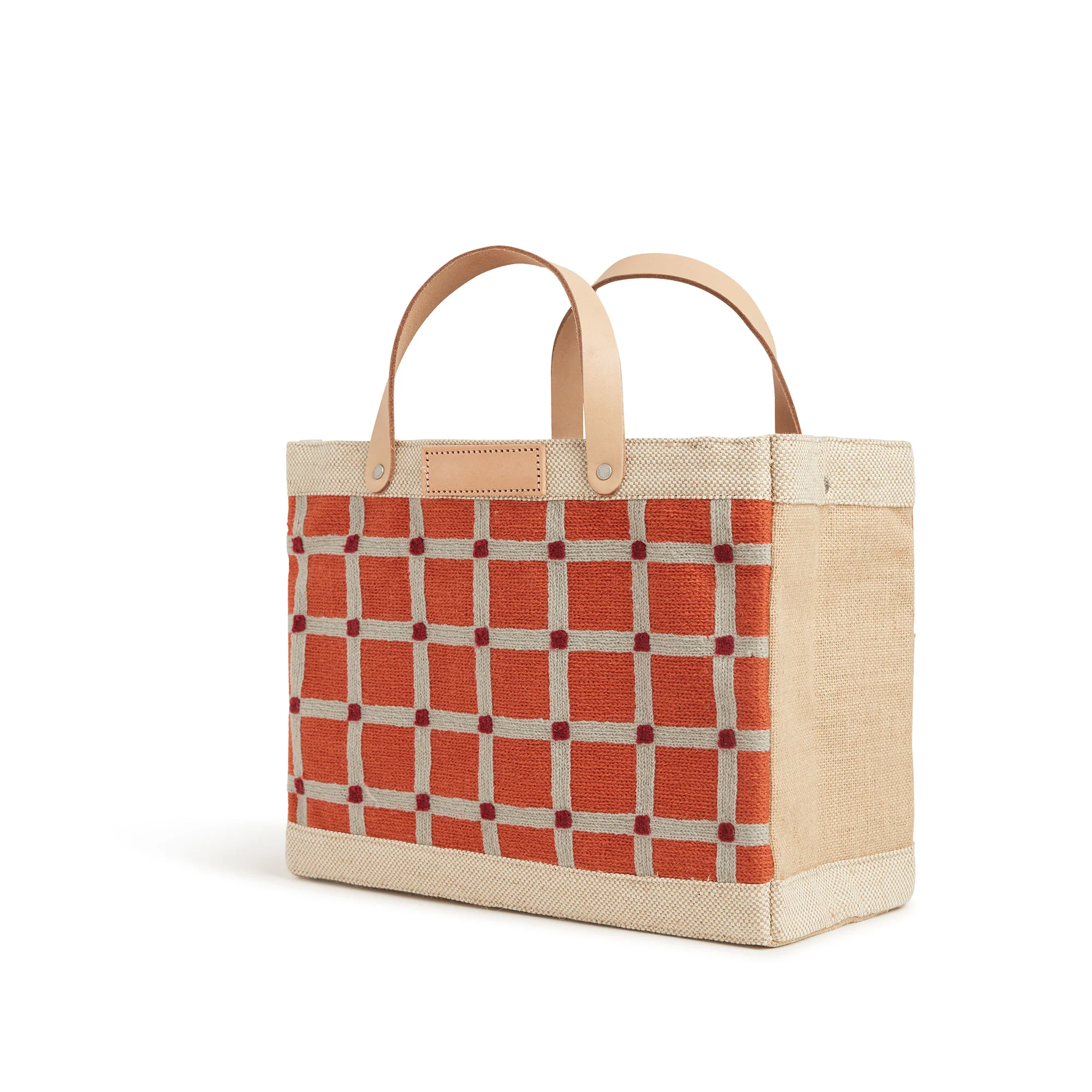 Petite Market Bag in Chenille Window Brick - Image 3