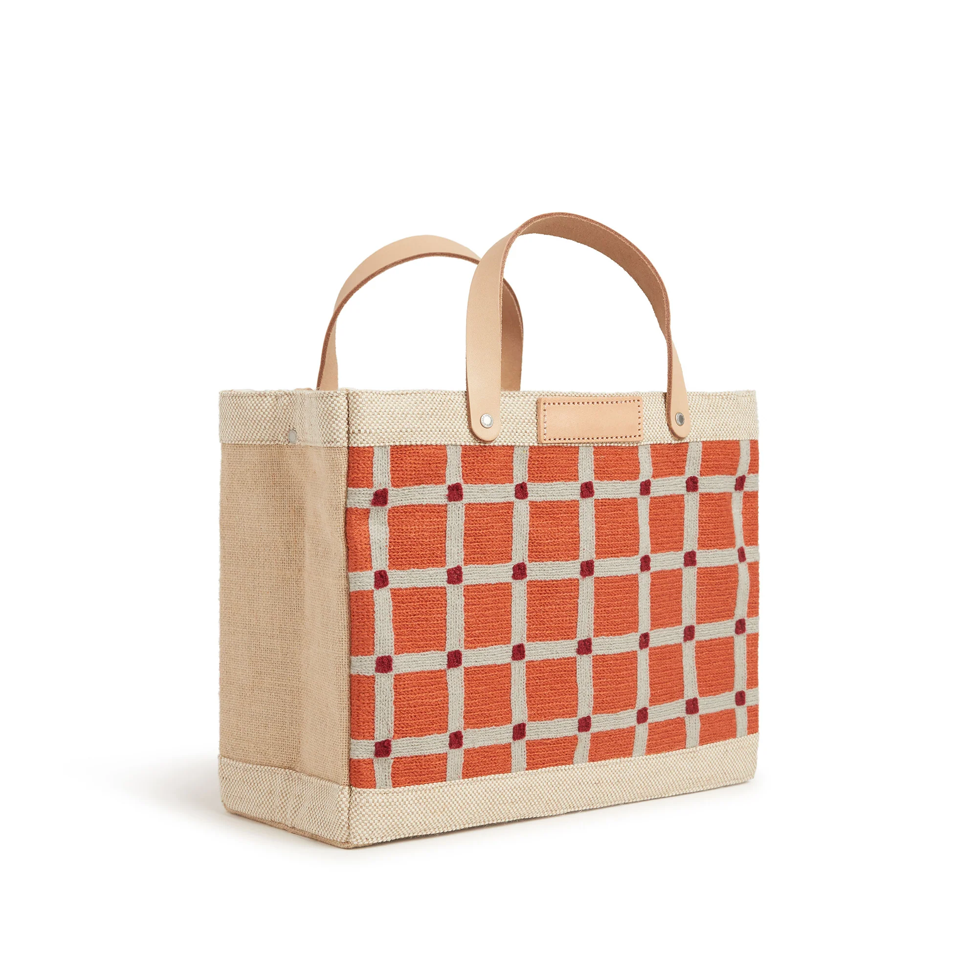 Petite Market Bag in Chenille Window Brick - Image 6