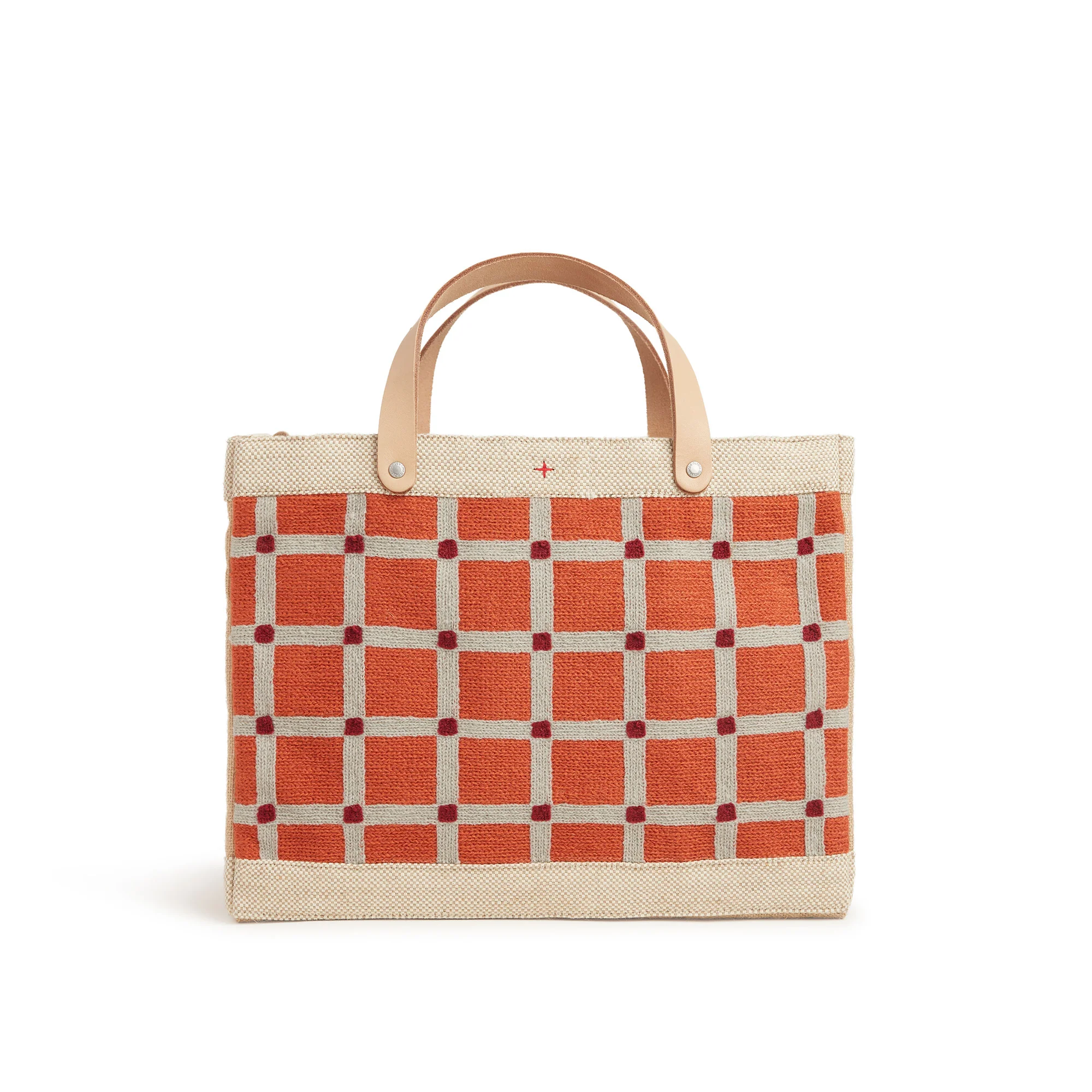 Petite Market Bag in Chenille Window Brick - Image 8