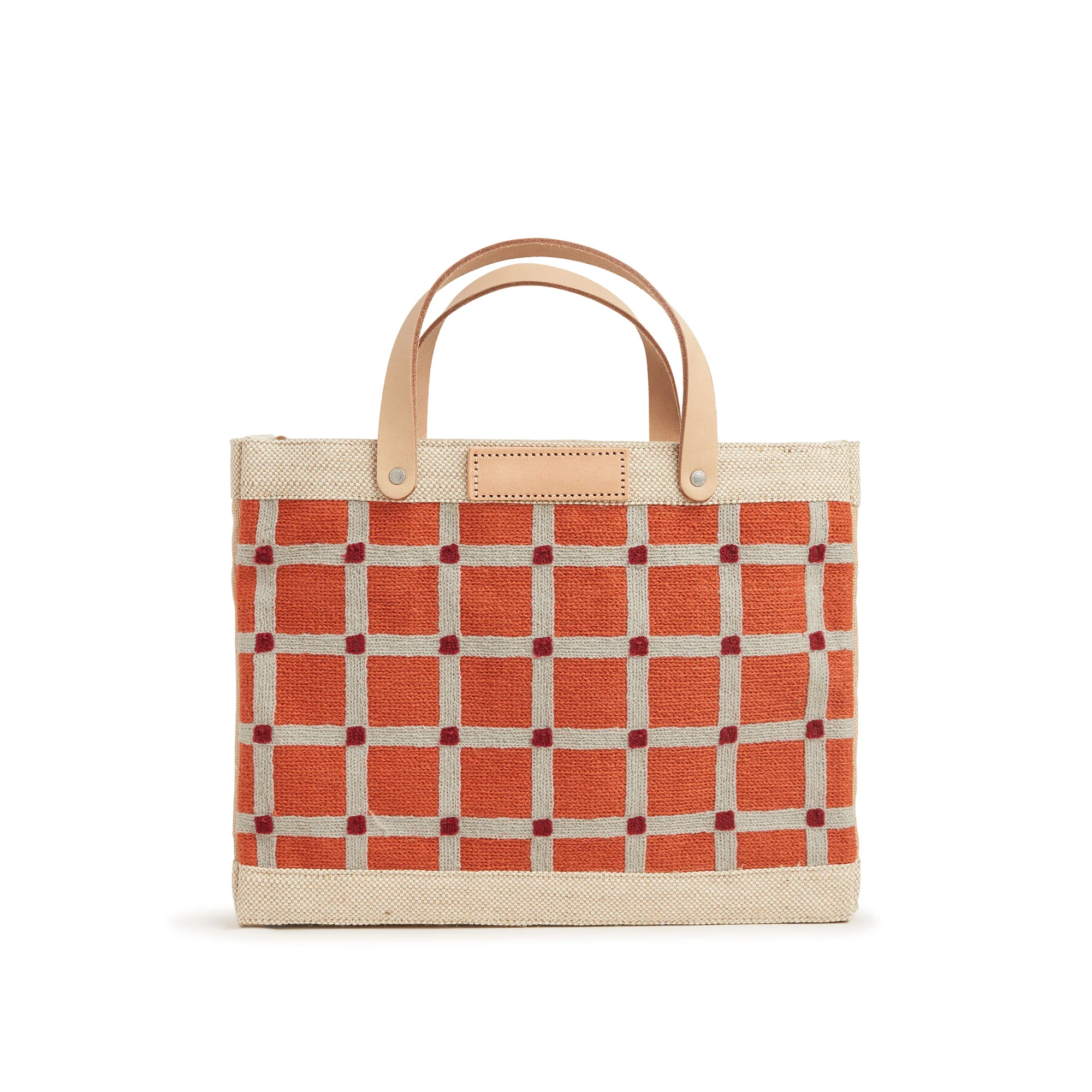 Petite Market Bag in Chenille Window Brick - Image 9