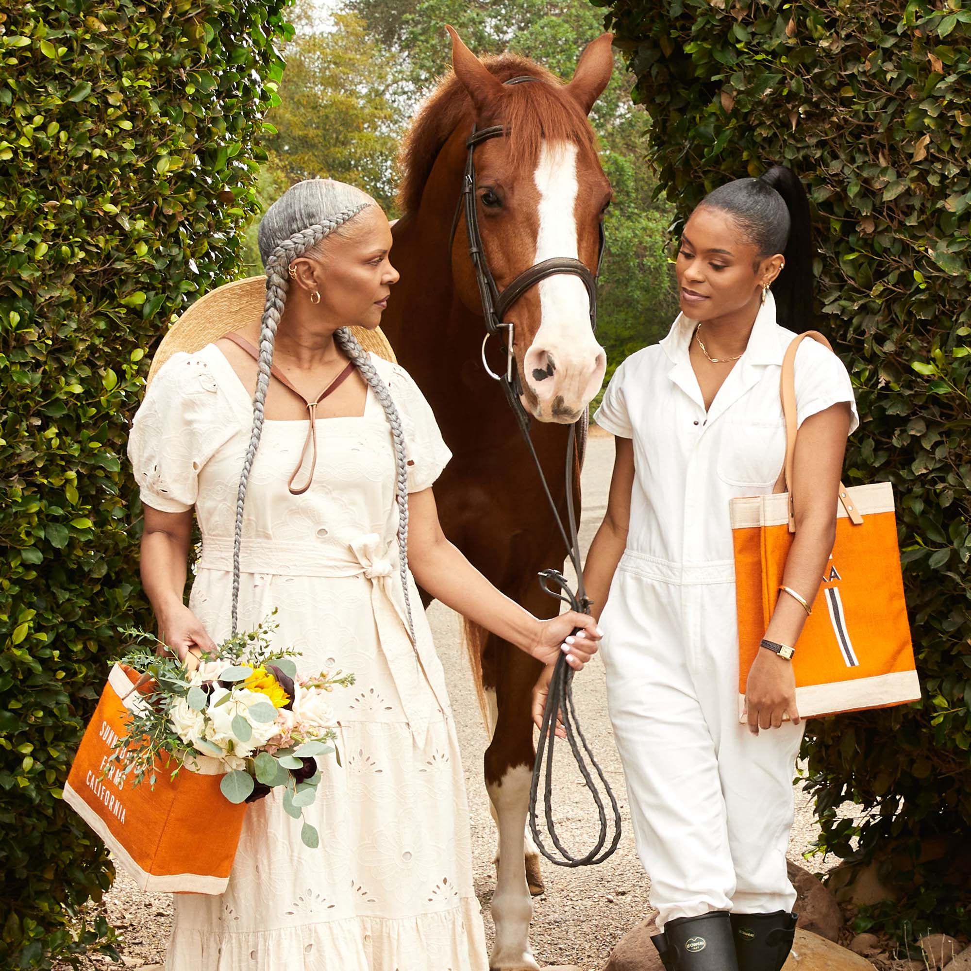Petite Market Bag in Citrus - Image 12