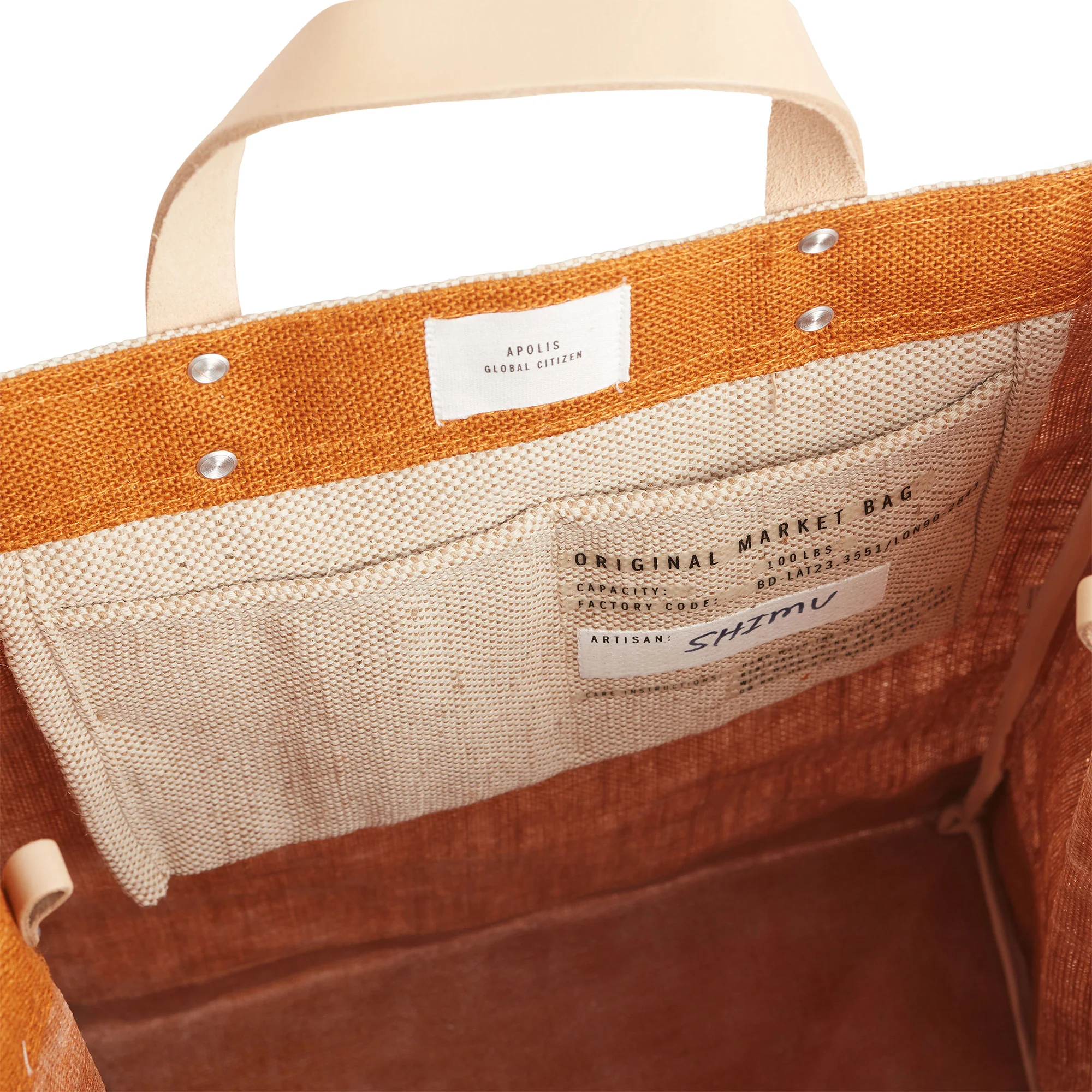Petite Market Bag in Cognac - Image 2