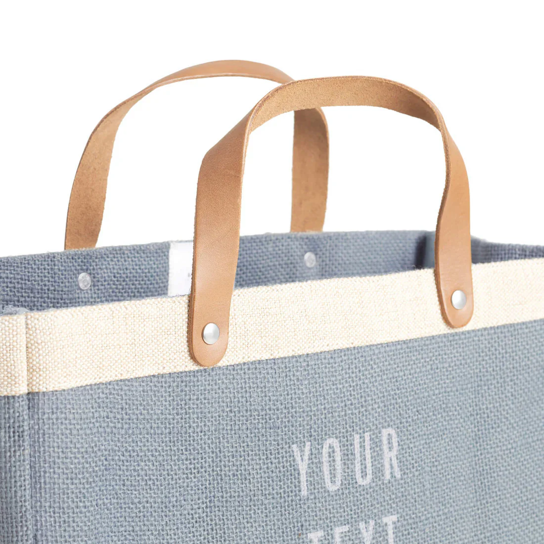 Petite Market Bag in Cool Gray - Image 7