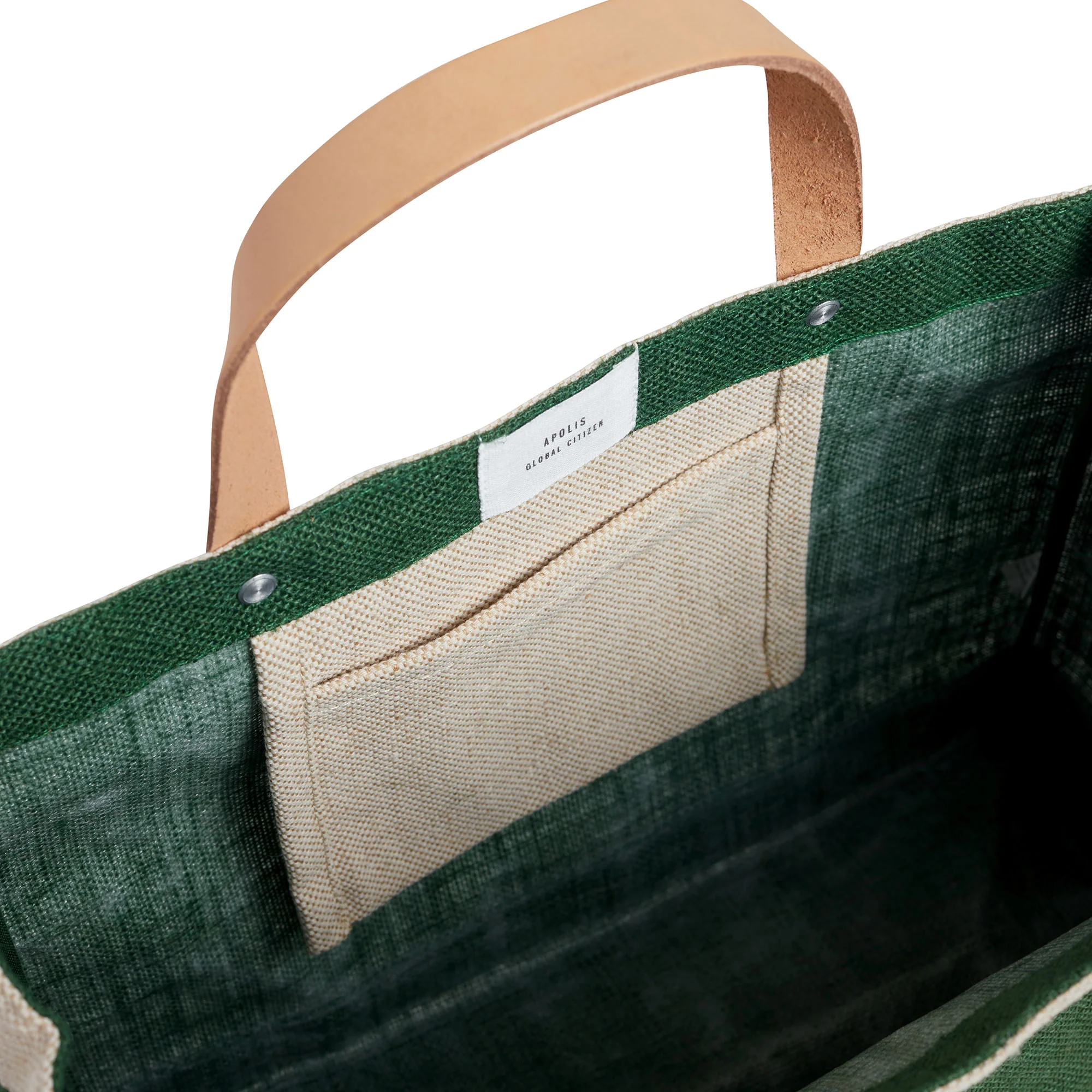 Petite Market Bag in Field Green - Image 11
