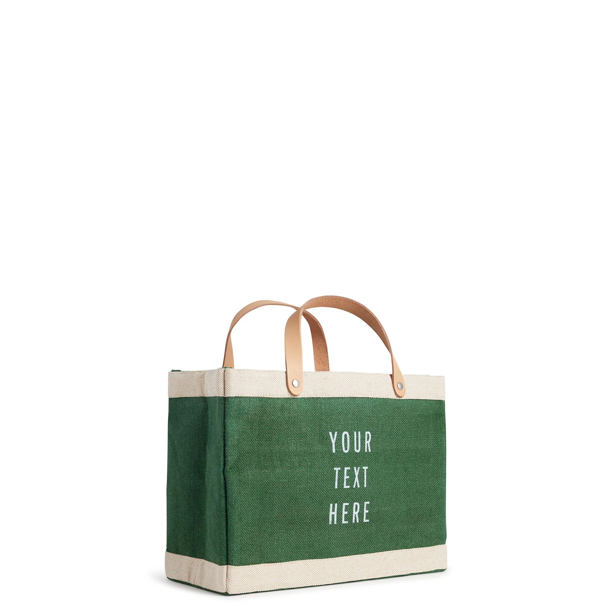 Petite Market Bag in Field Green - Image 7