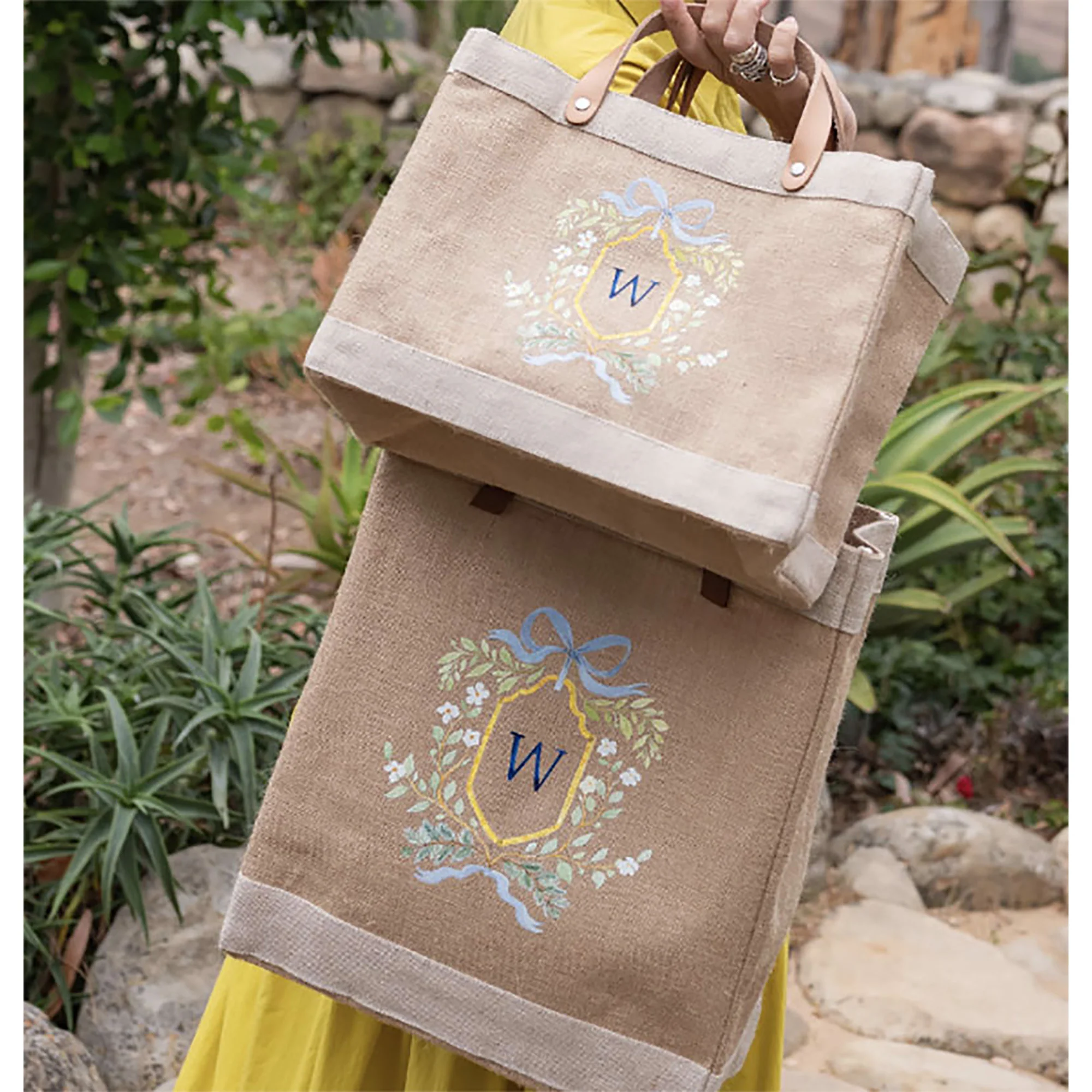 Petite Market Bag in Natural Crest by Amy Logsdon - Image 3